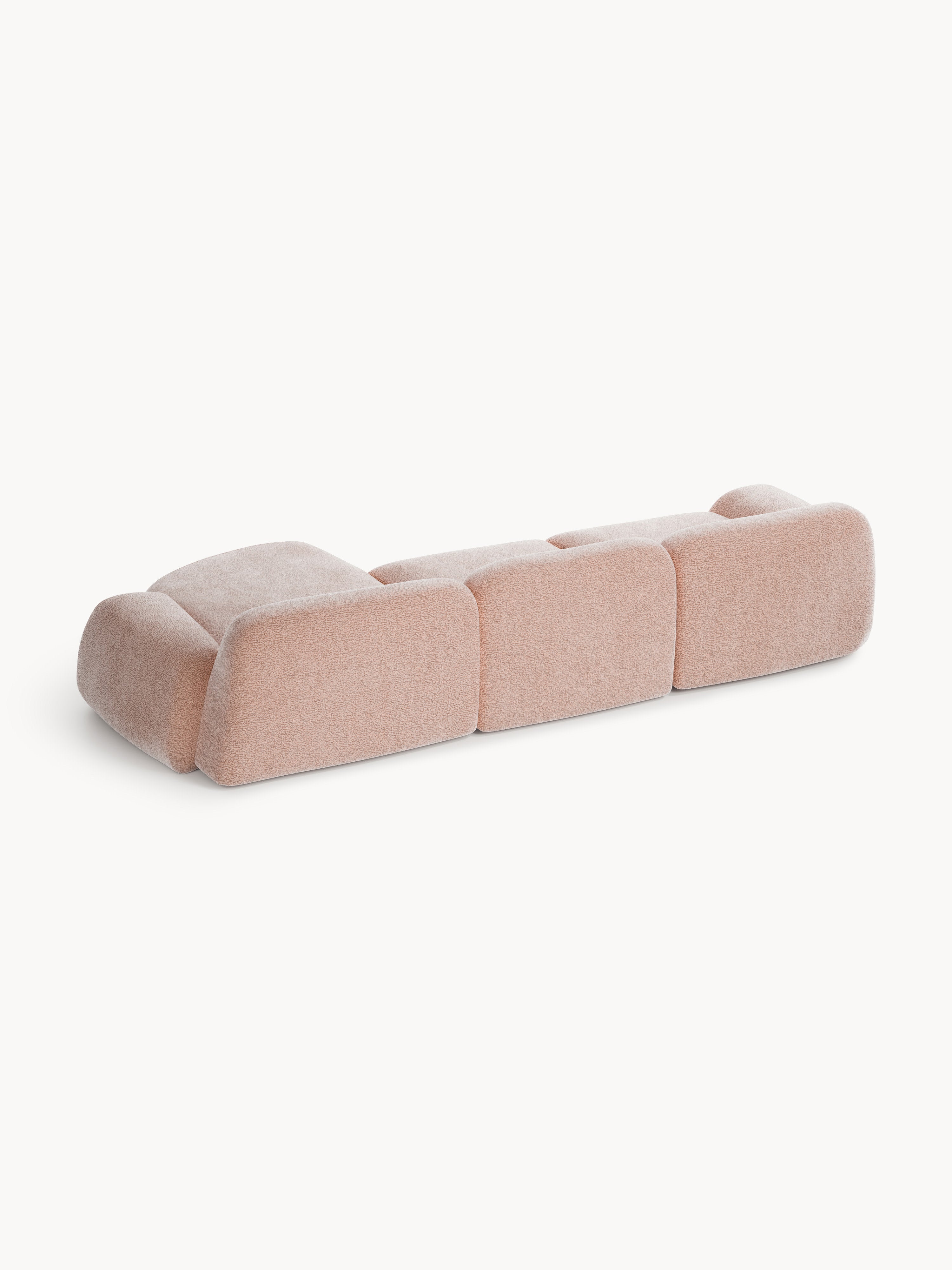 Modulares Teddy-Ecksofa Wolke (4-Sitzer)