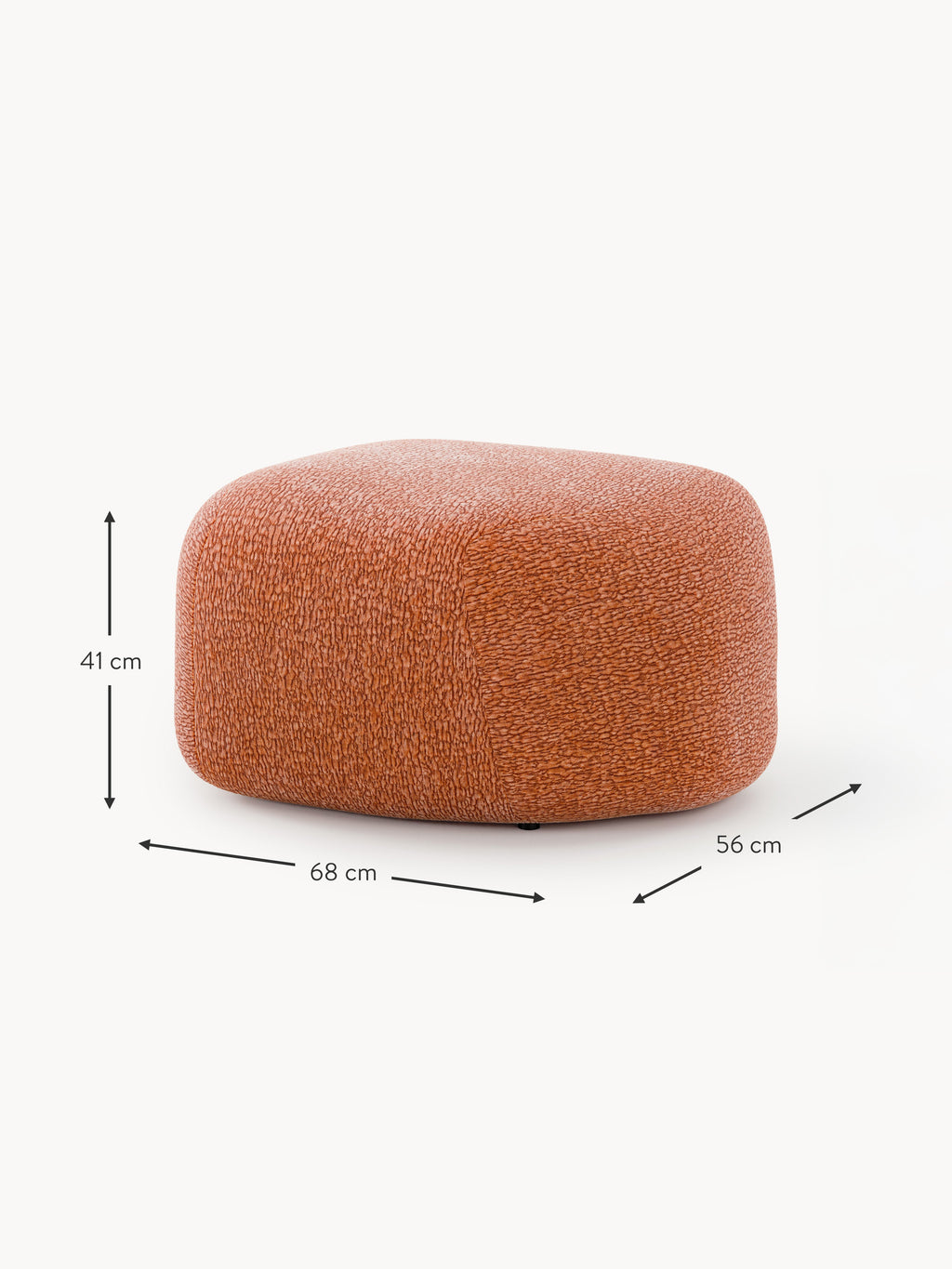 Ovaler Sofa-Hocker Wolke
