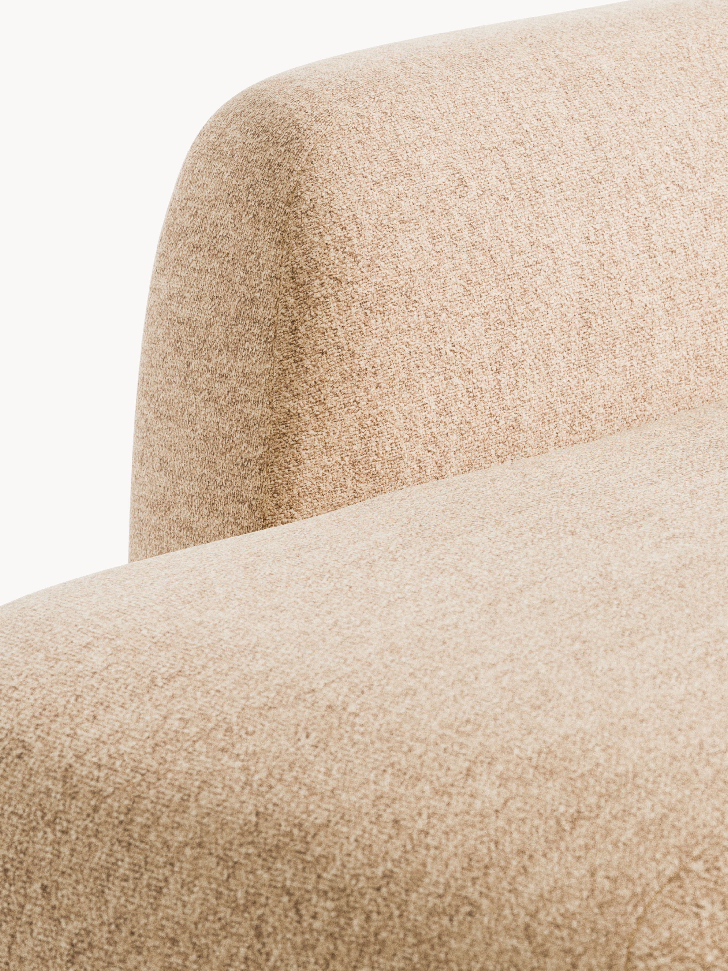 Modulares Bouclé-Ecksofa Wolke (4-Sitzer) mit Chaiselongue