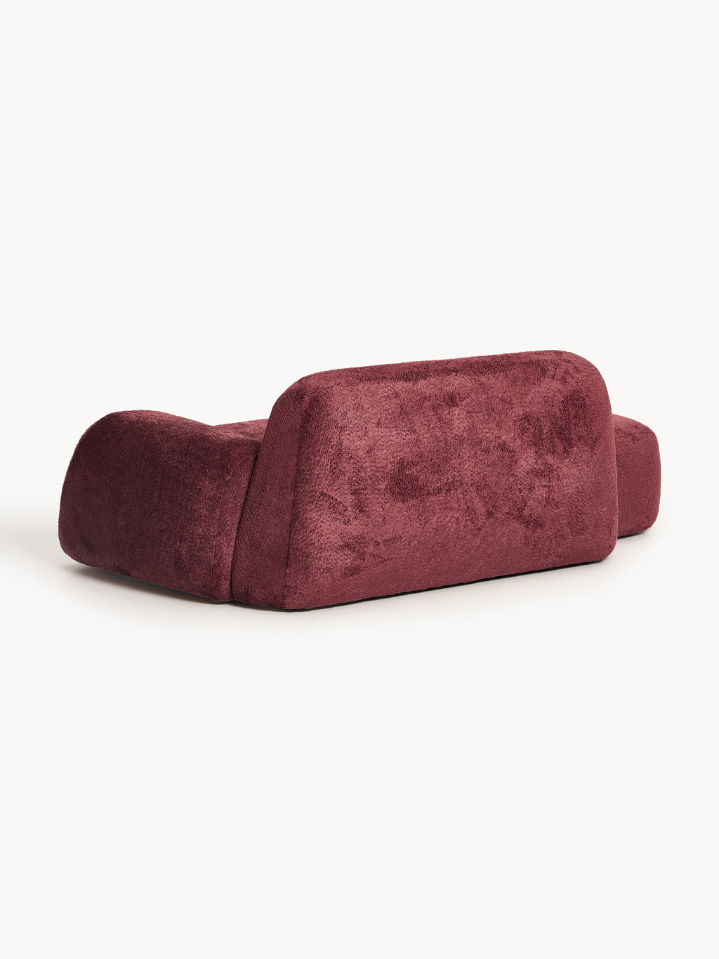 Teddy-Bouclé-Sofa Wolke (2-Sitzer) mit Chaiselongue