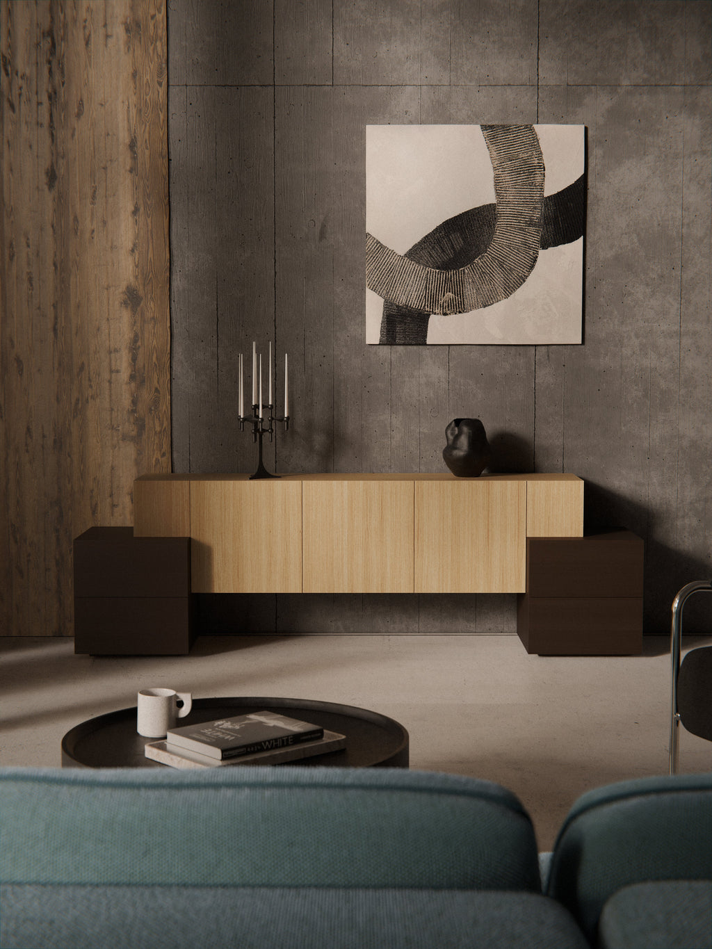 Sideboard Pino aus Holz