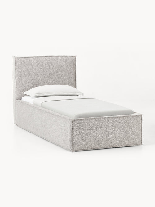 Galeriebild 1 - Bouclé-Einzelbett Dream mit Stauraum
