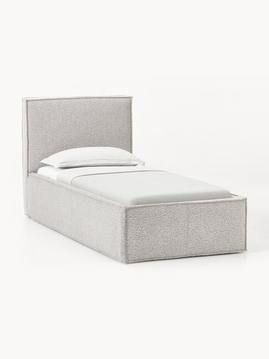 Galeriebild 1 - Bouclé-Einzelbett Dream mit Stauraum