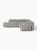 Galeriebild 1 - Modulares Gestreiftes Ecksofa Wolke (4-Sitzer) mit Chaiselongue