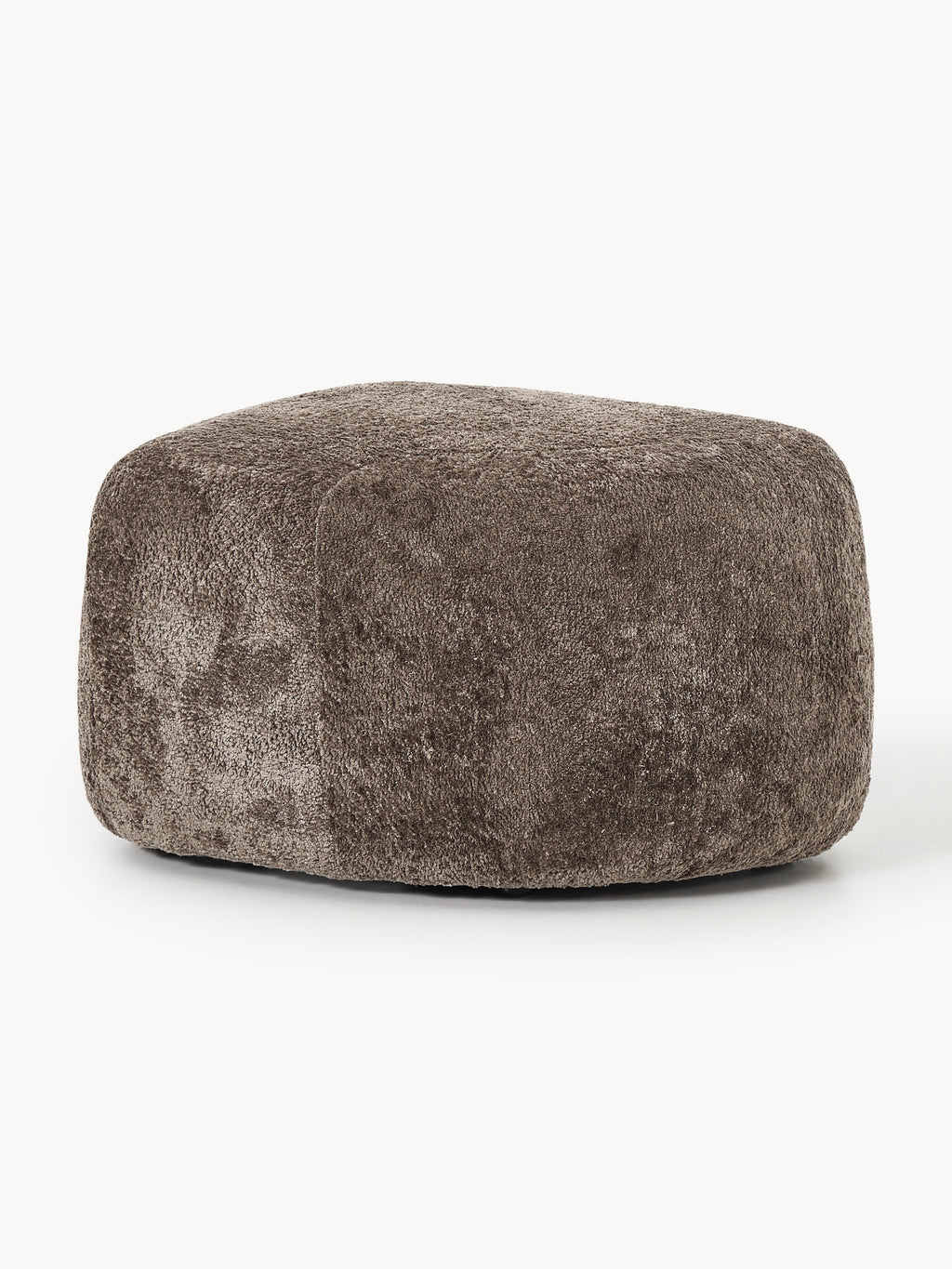 Galeriebild 1 - Ovaler Sofa-Hocker Wolke aus Teddy-Bouclé