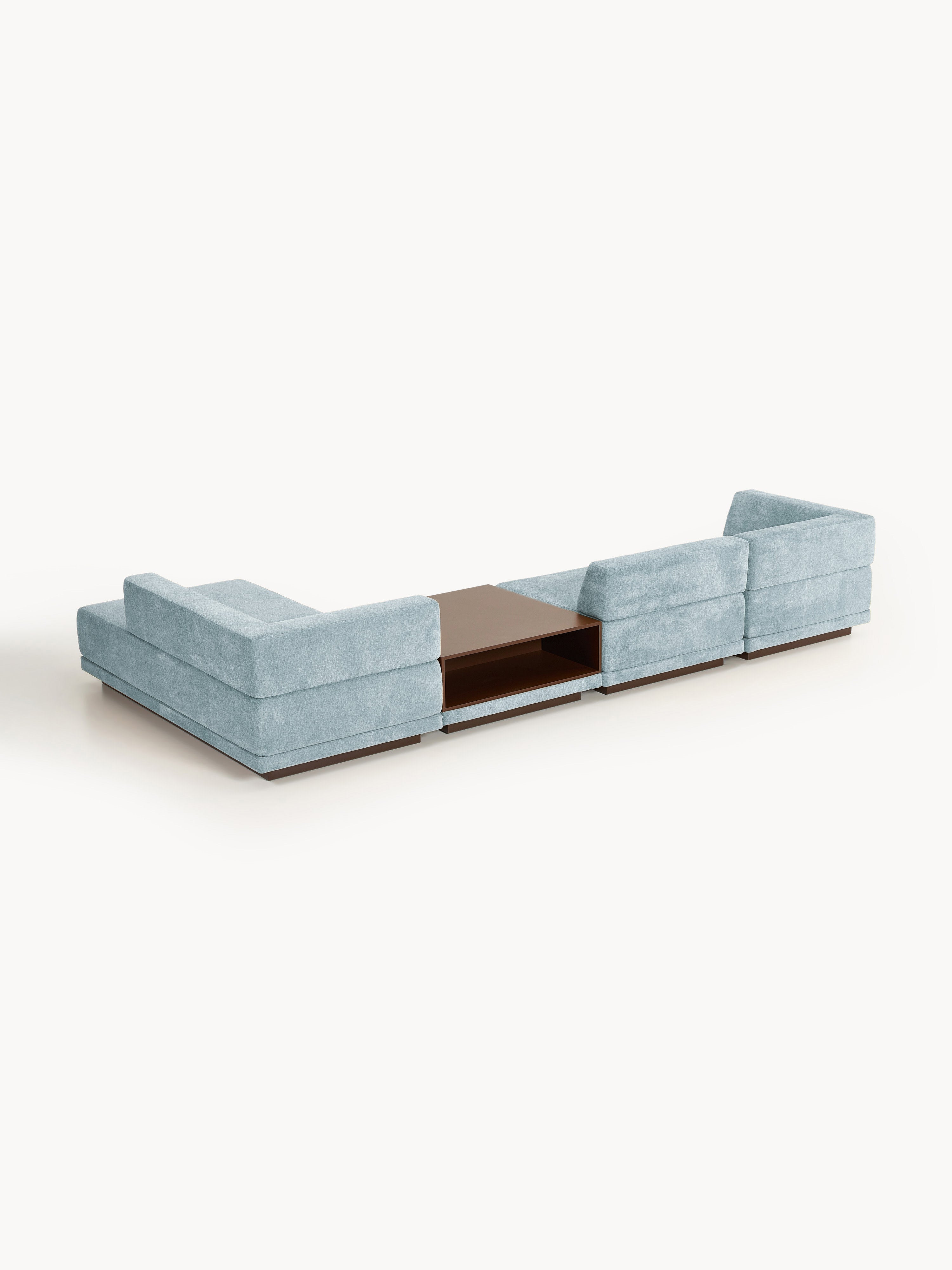 Modulares Ecksofa Colin (4-Sitzer) mit Couchtisch