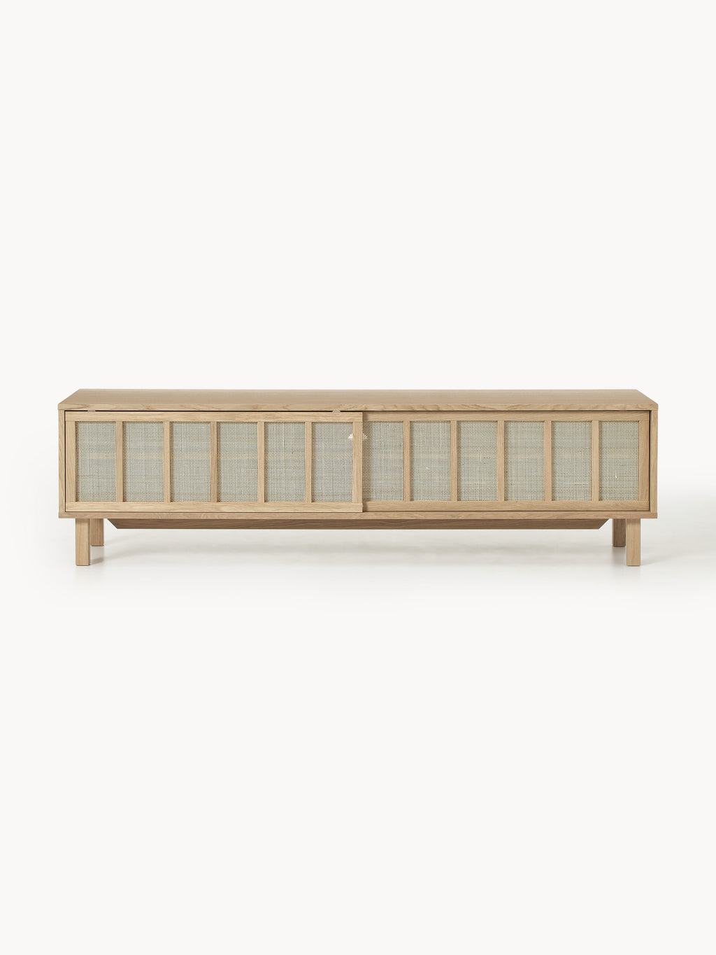 TV-Lowboard Echo mit Rattan-Fronten
