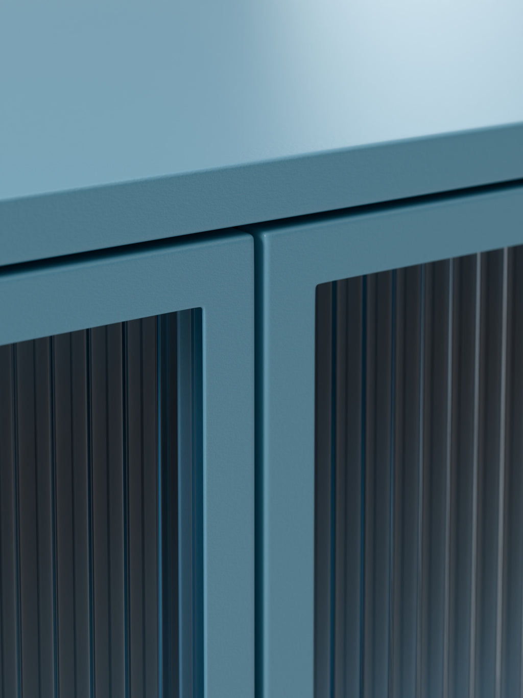 Metall-Vitrine Robyn mit Glas-Front