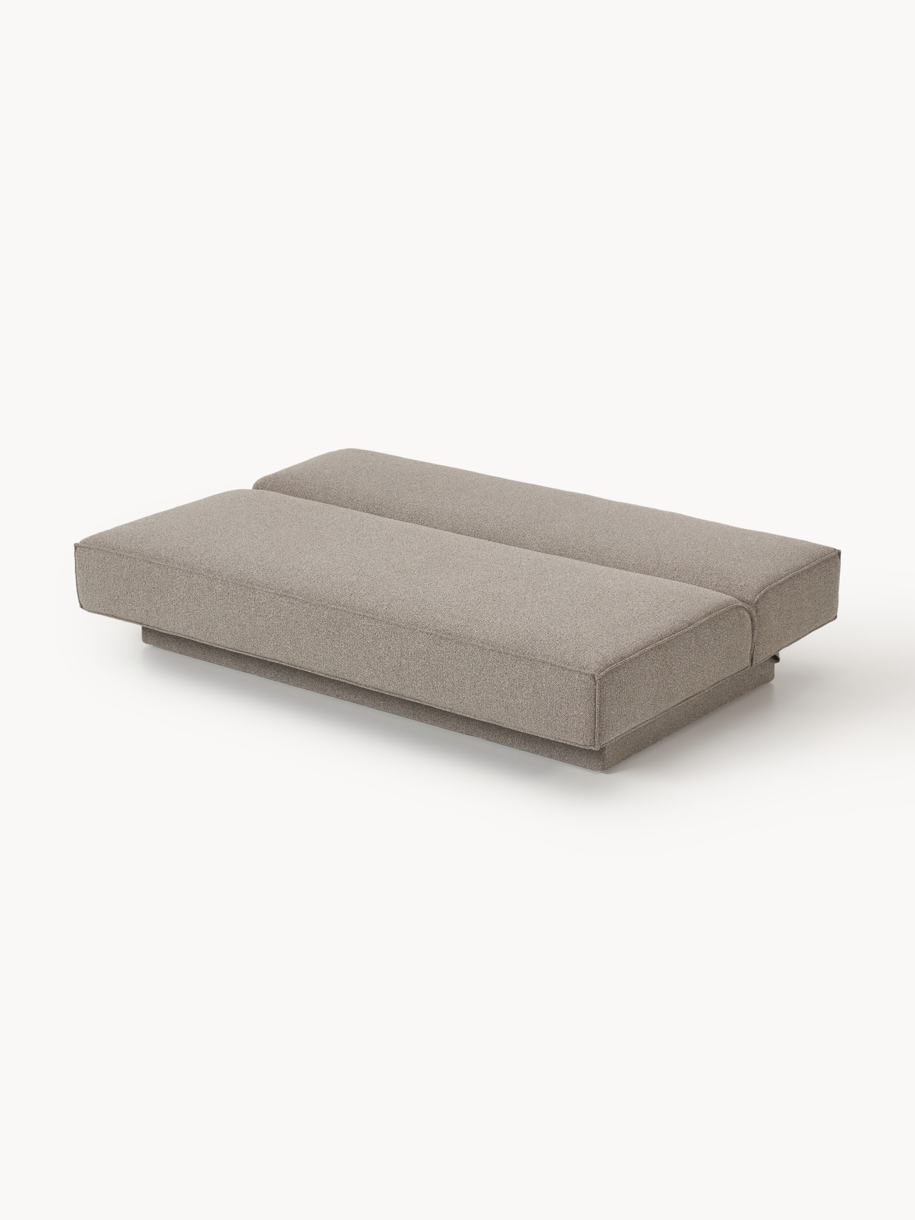 Bouclé-Schlafsofa David mit Stauraum