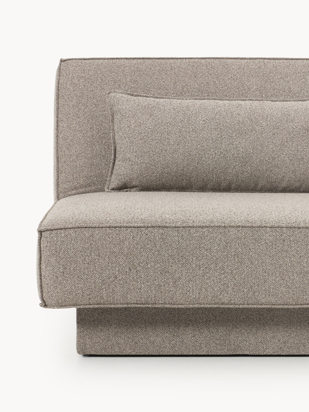 Bouclé-Schlafsofa David mit Stauraum