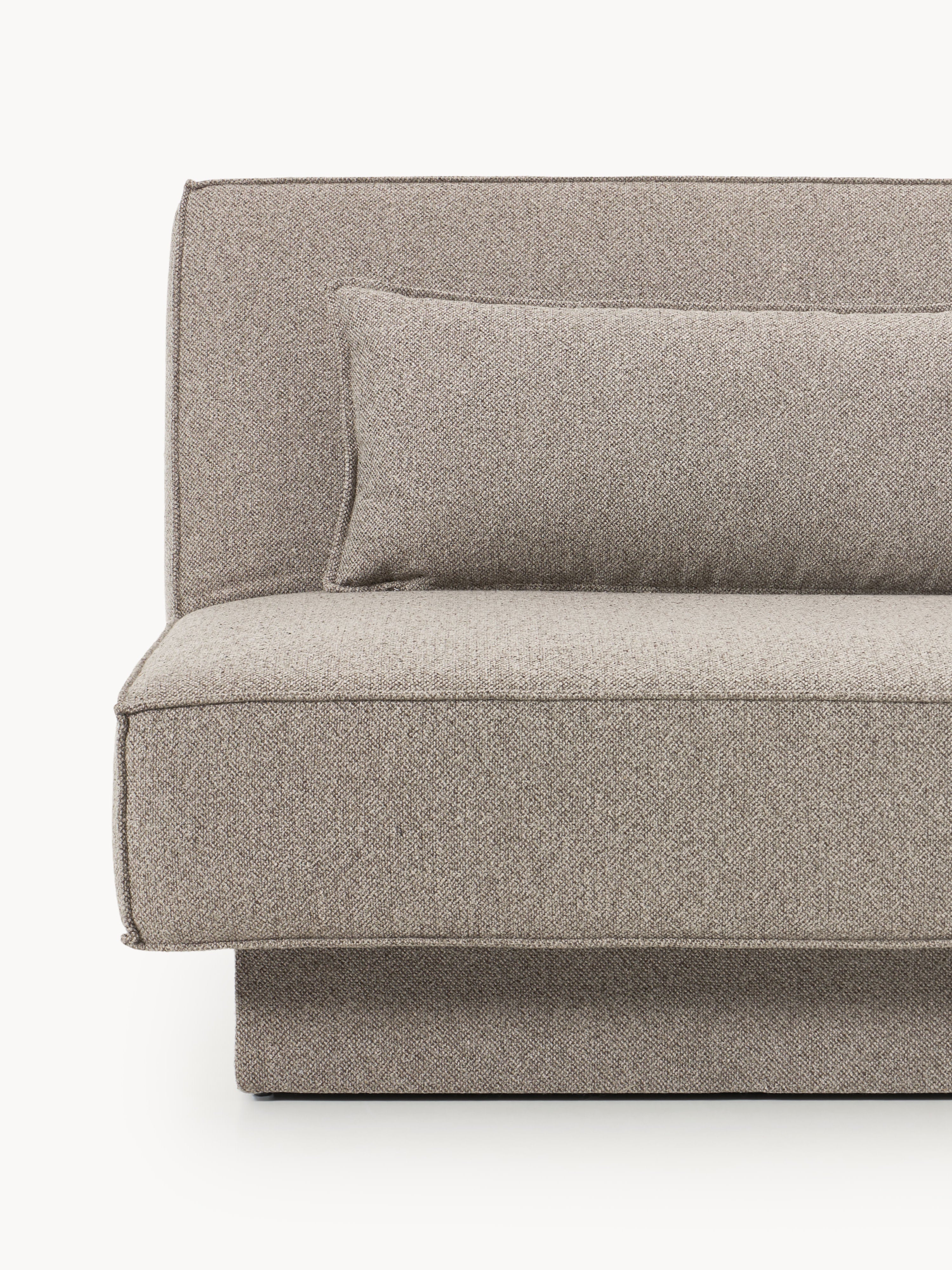 Bouclé-Schlafsofa David mit Stauraum