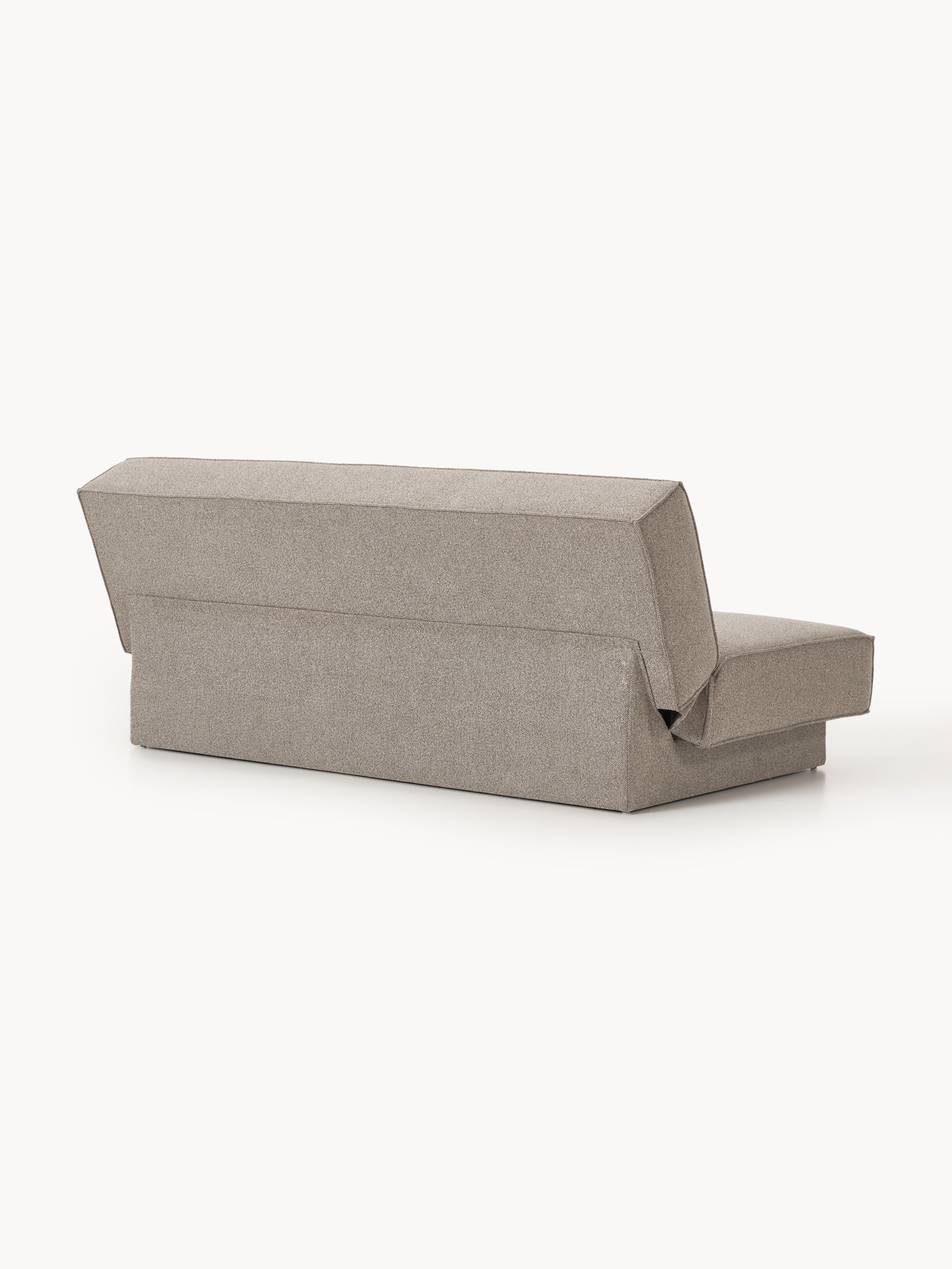 Bouclé-Schlafsofa David mit Stauraum
