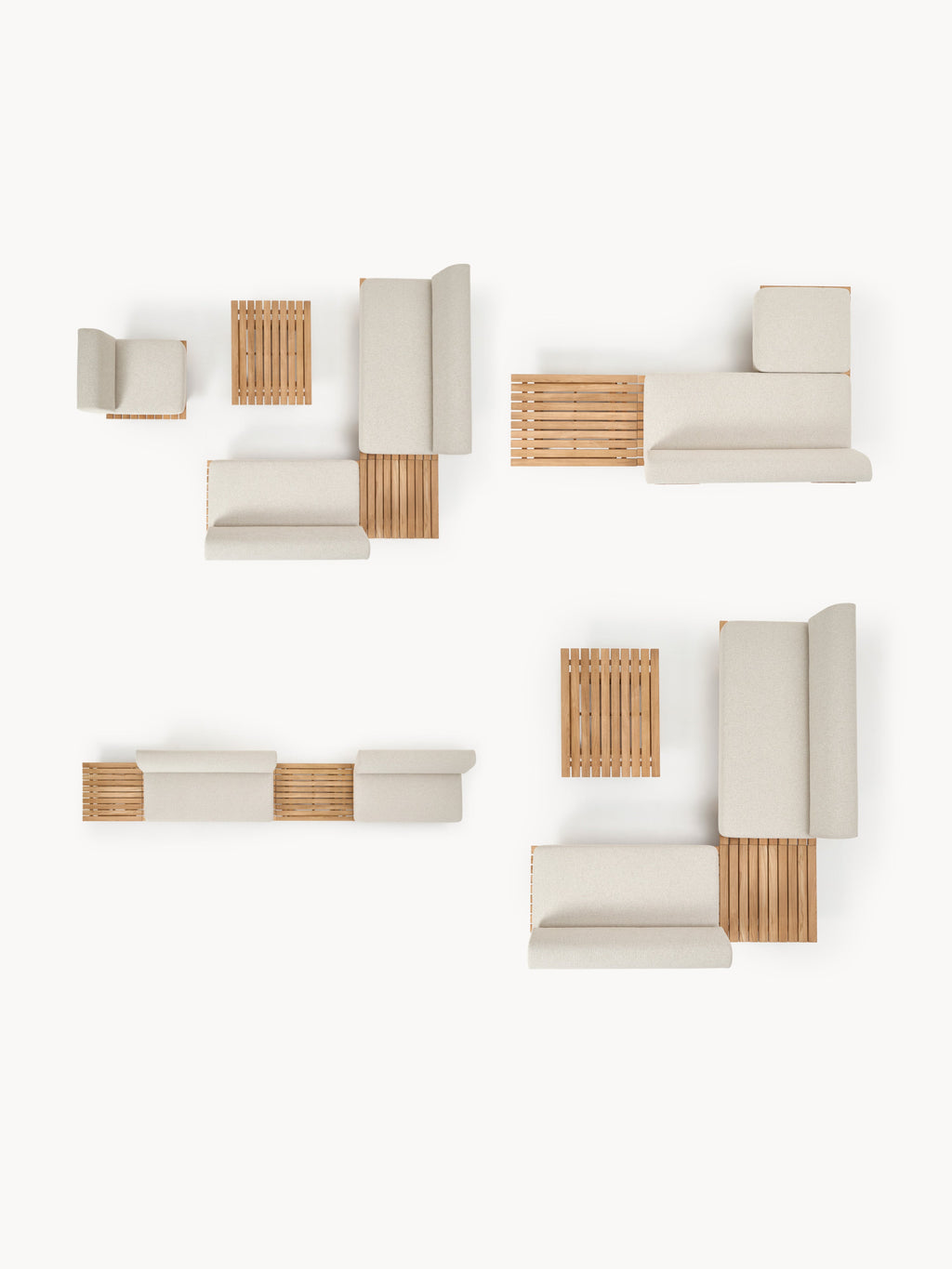 Garten-Couchtisch Eiko aus Teakholz