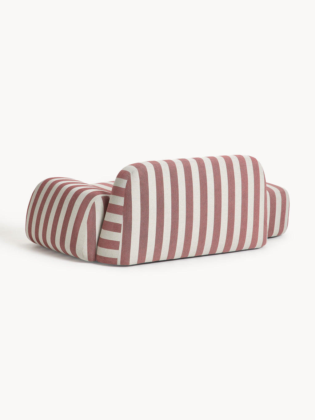 Gestreiftes Sofa Wolke (2-Sitzer) mit Chaiselongue