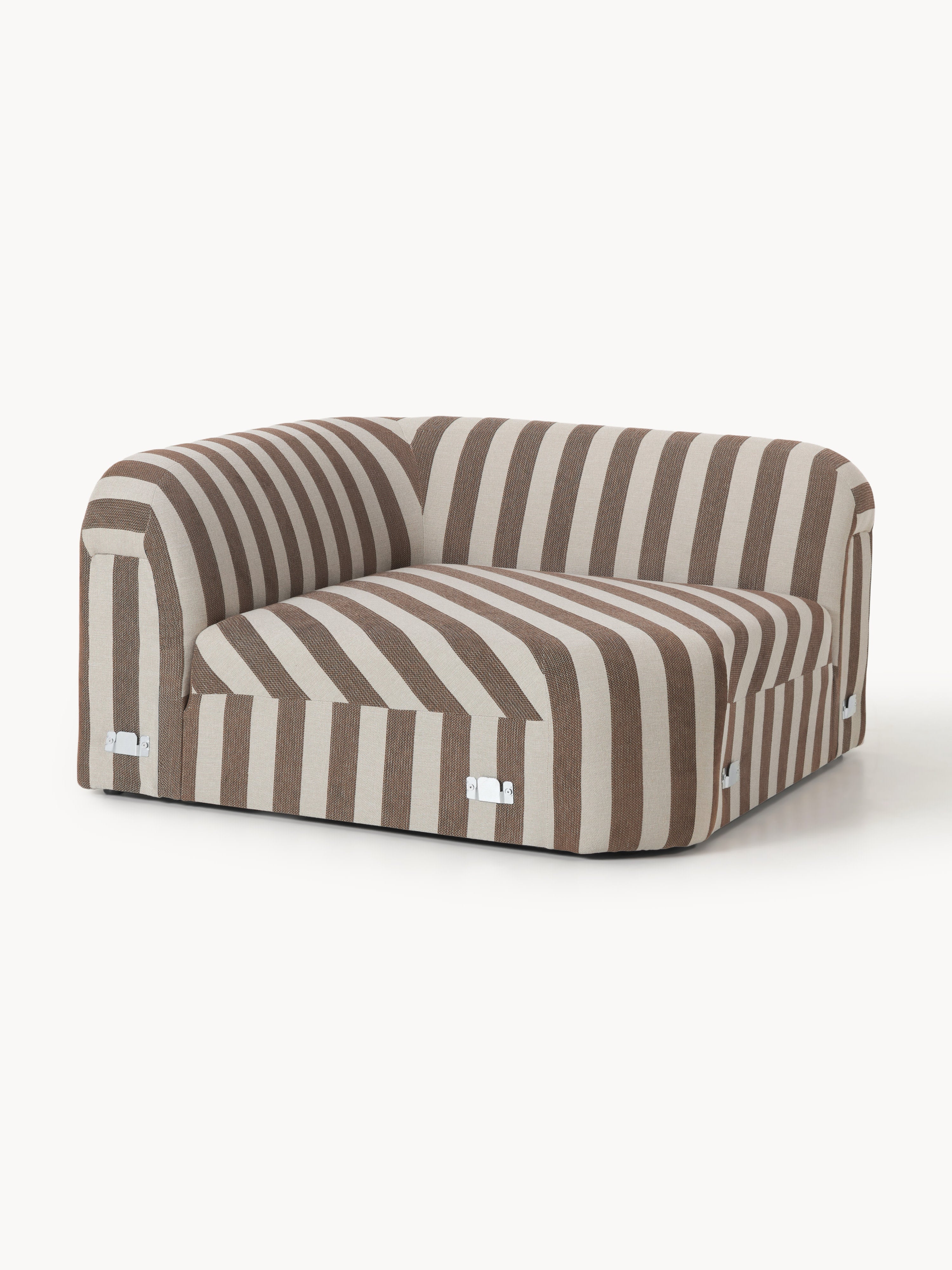Rundes Gestreiftes Eckmodul Wolke
