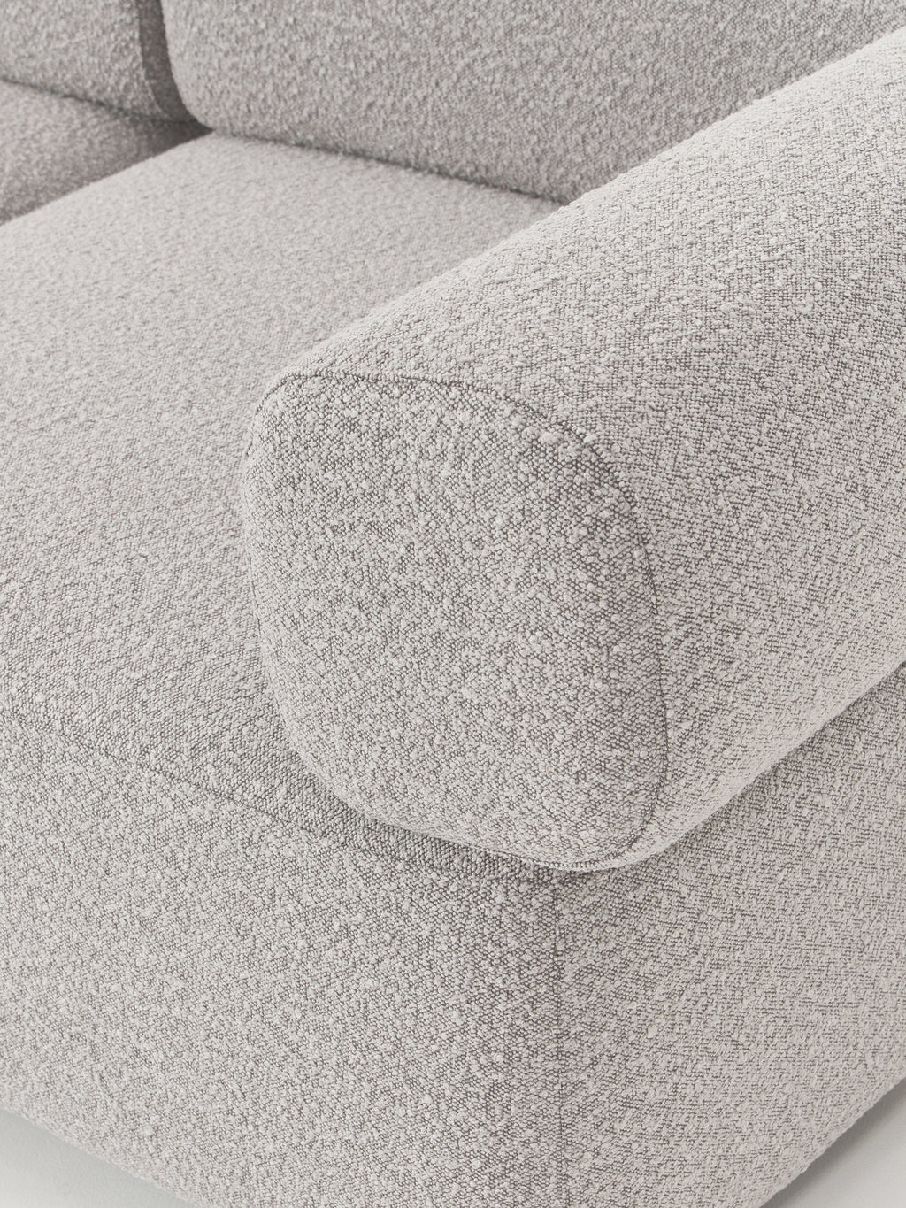 Modulares Bouclé-Sofa Anton (3-Sitzer)