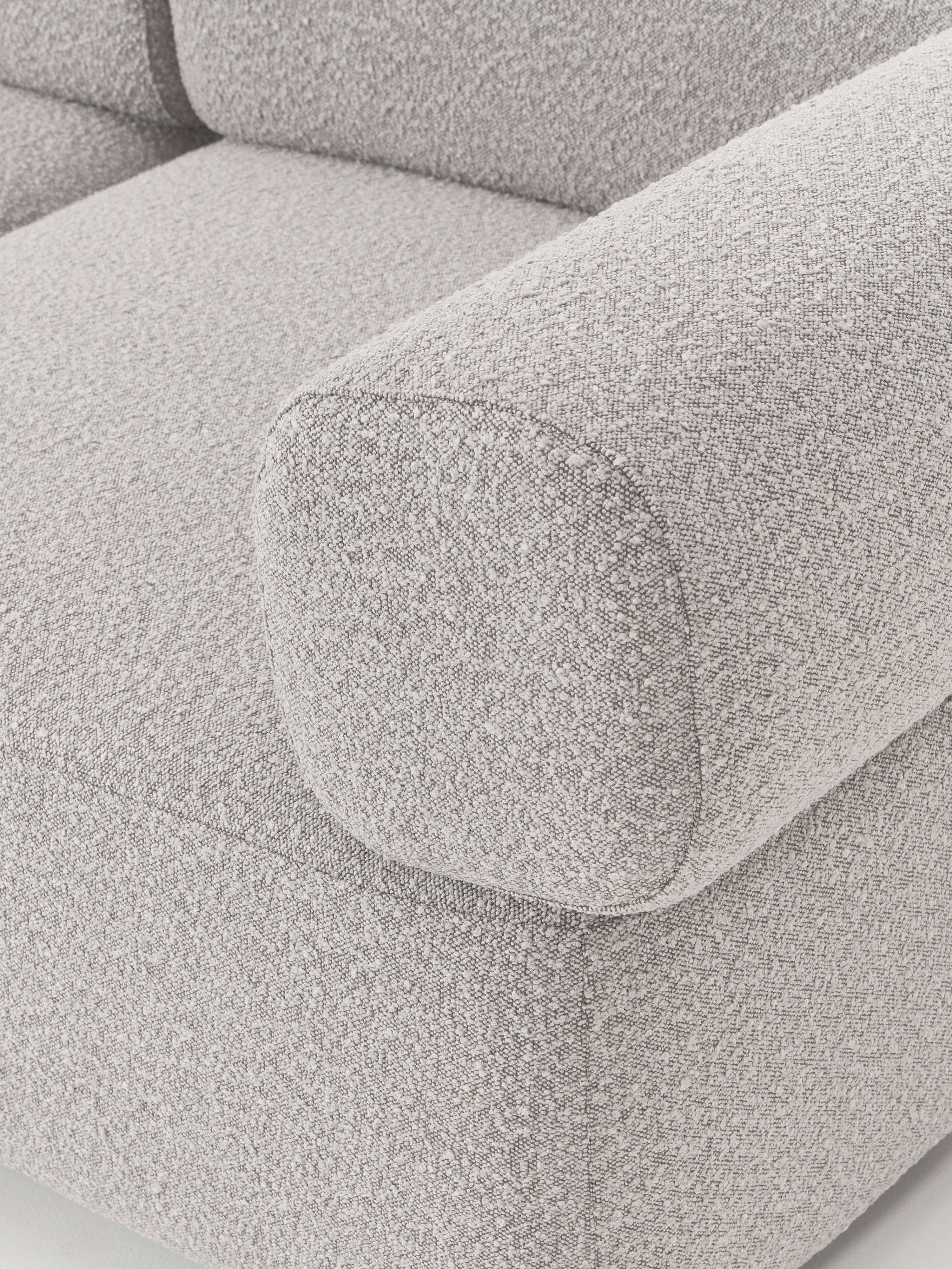 Modulares Bouclé-Sofa Anton (3-Sitzer)