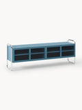 Galeriebild 1 - Metall-Lowboard Robyn mit Glas-Front