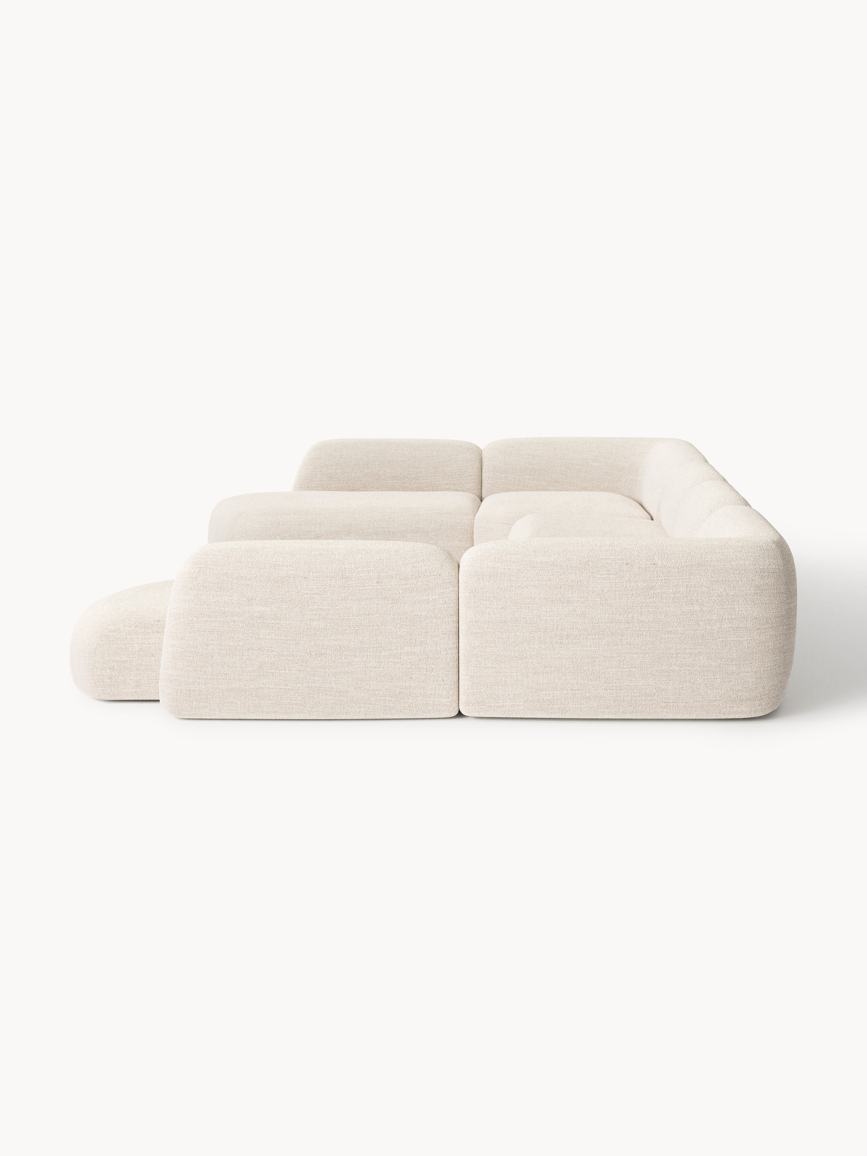Modulares Bouclé-XL-Sofa Wolke