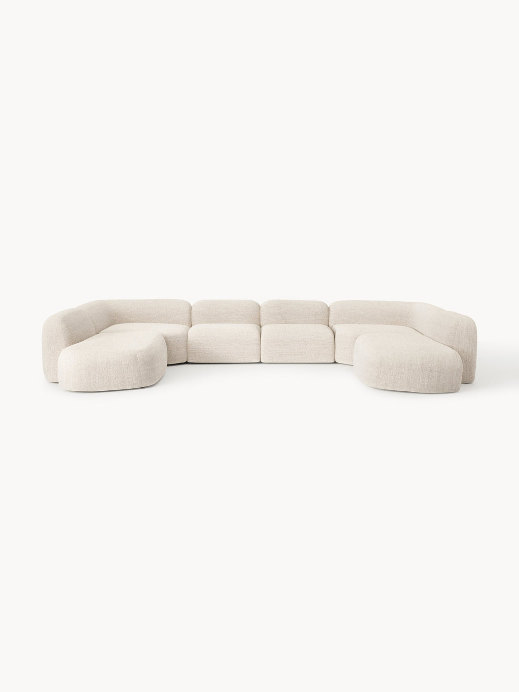 Modulares Bouclé-XL-Sofa Wolke