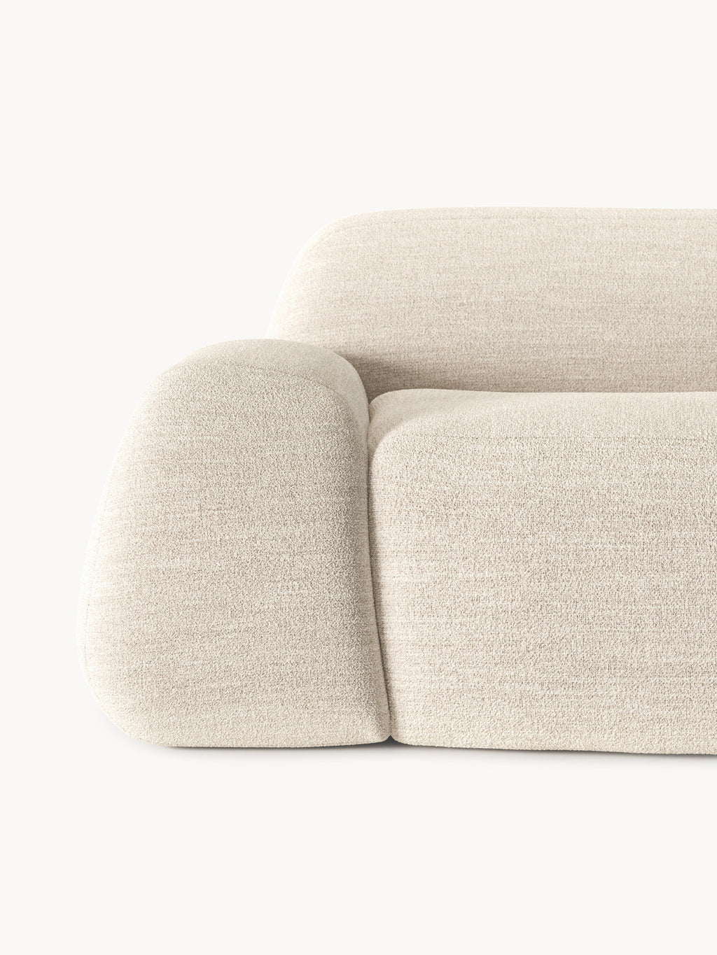 Modulares Bouclé-XL-Sofa Wolke
