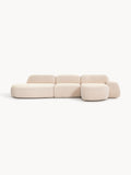 Galeriebild 1 - Modulares Bouclé-Ecksofa Wolke (4-Sitzer) mit Chaiselongue