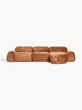 Galeriebild 1 - Modulares Teddy-Bouclé-Ecksofa Wolke (4-Sitzer)
