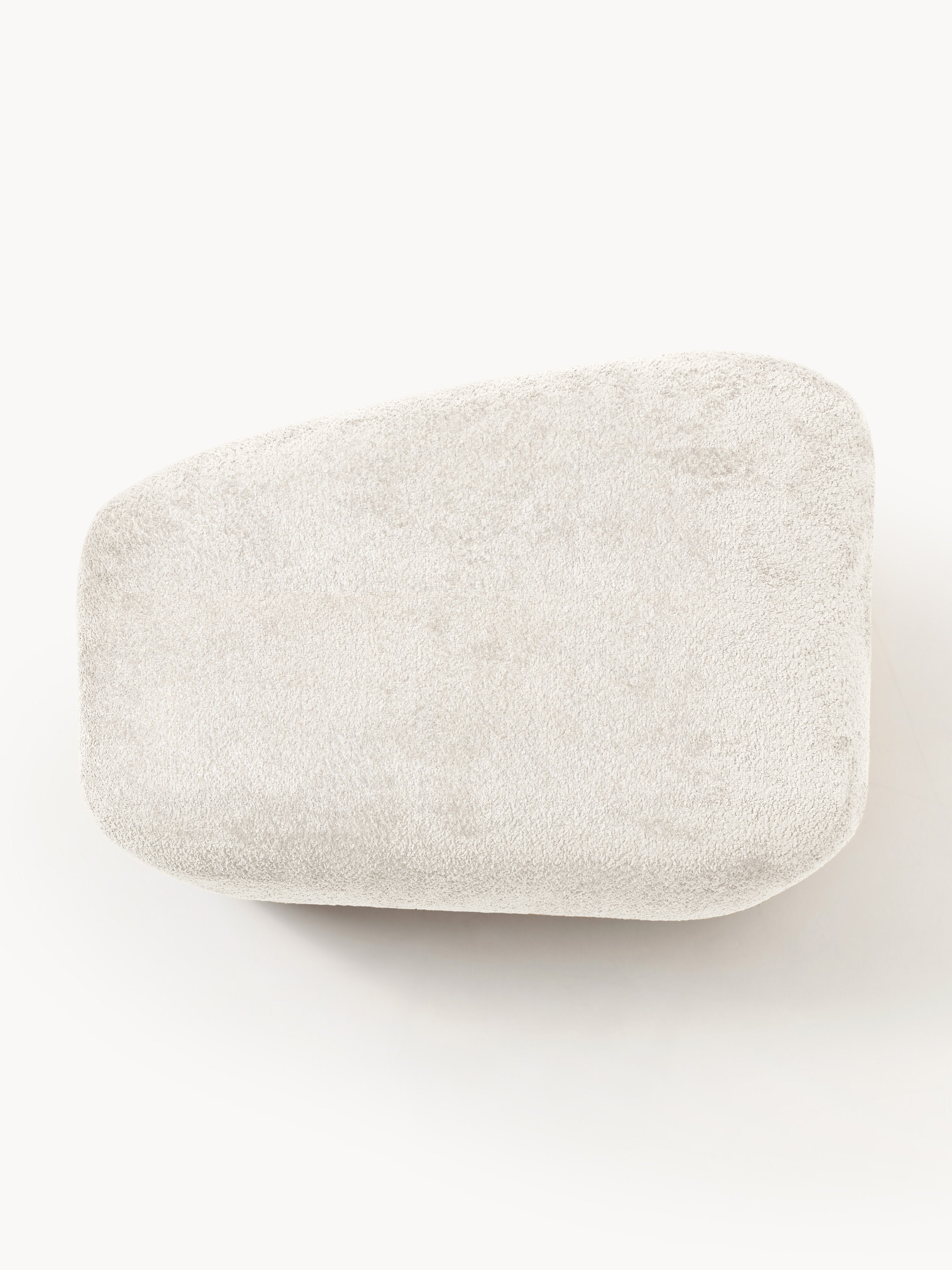 Großer Sofa-Hocker Wolke aus Teddy-Bouclé