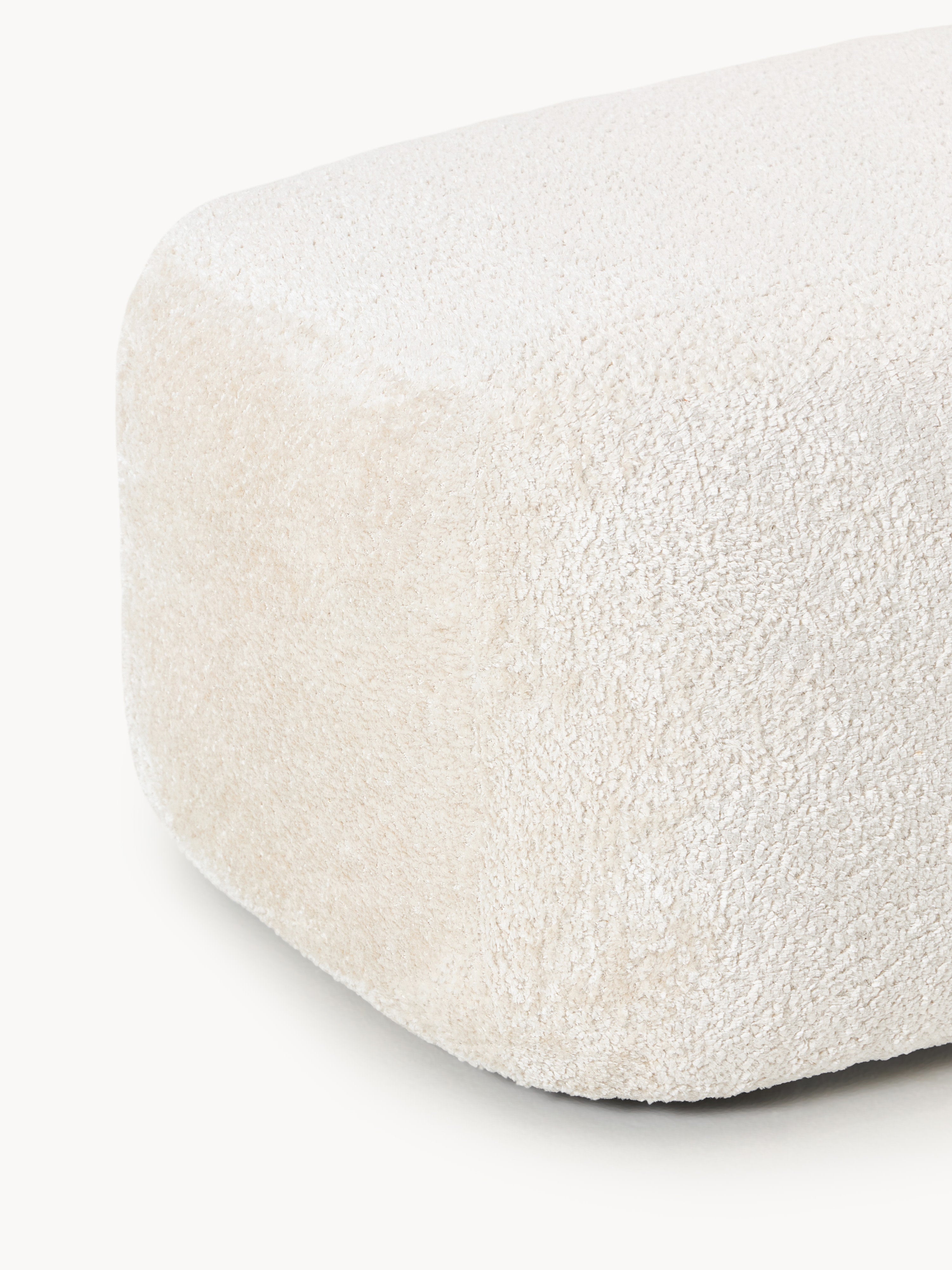 Großer Sofa-Hocker Wolke aus Teddy-Bouclé