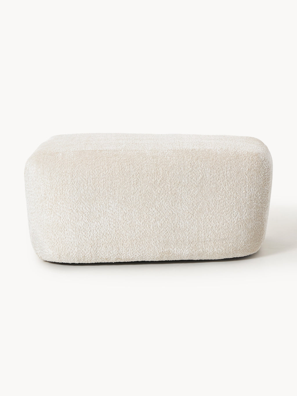 Großer Sofa-Hocker Wolke aus Teddy-Bouclé