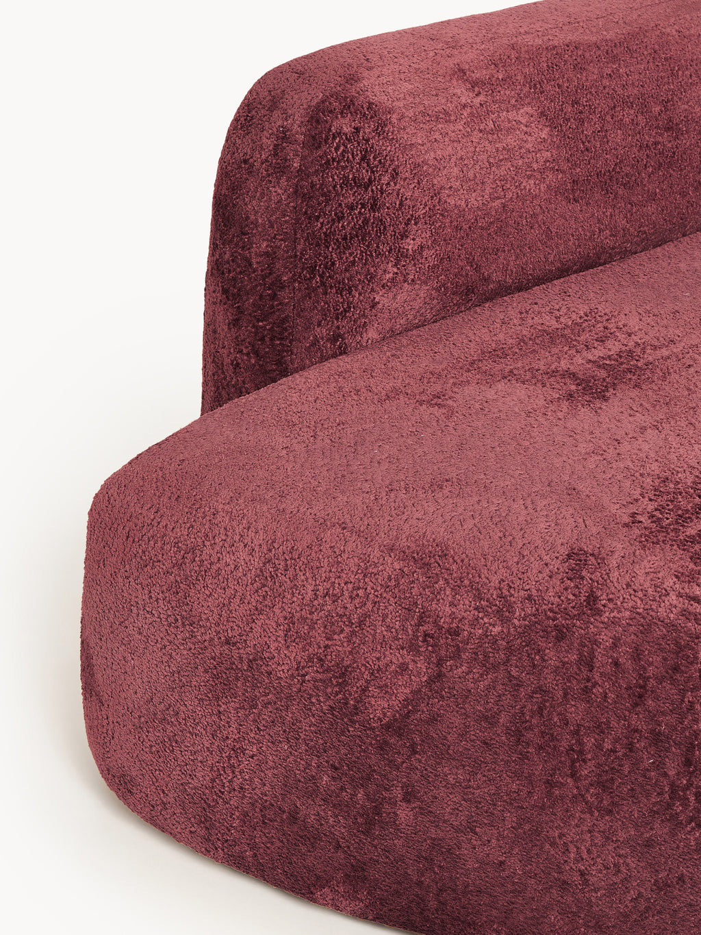 Modulares Teddy-Bouclé-Ecksofa Wolke (4-Sitzer) mit Chaiselongue