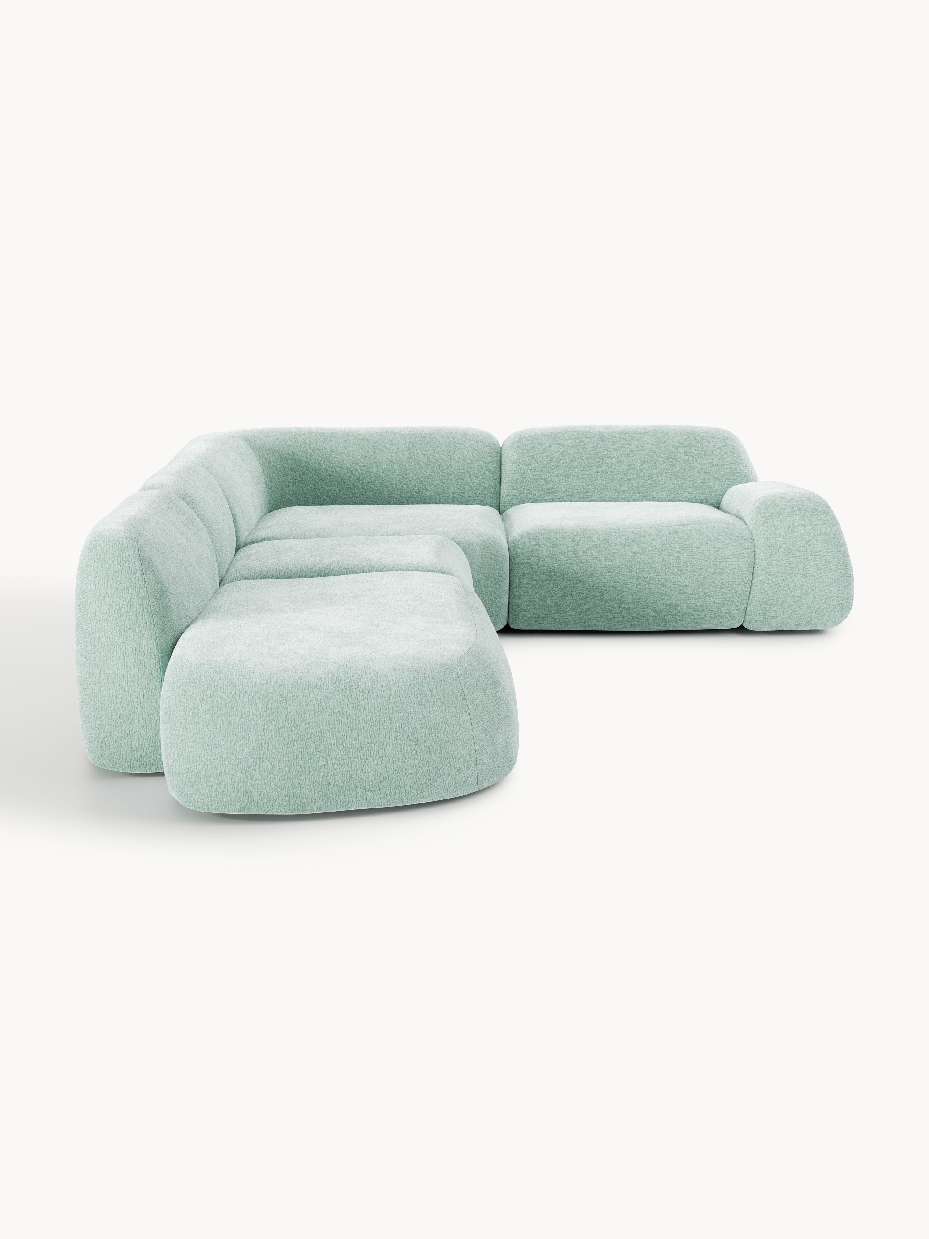 Modulares XL-Ecksofa Wolke mit Chaiselongue