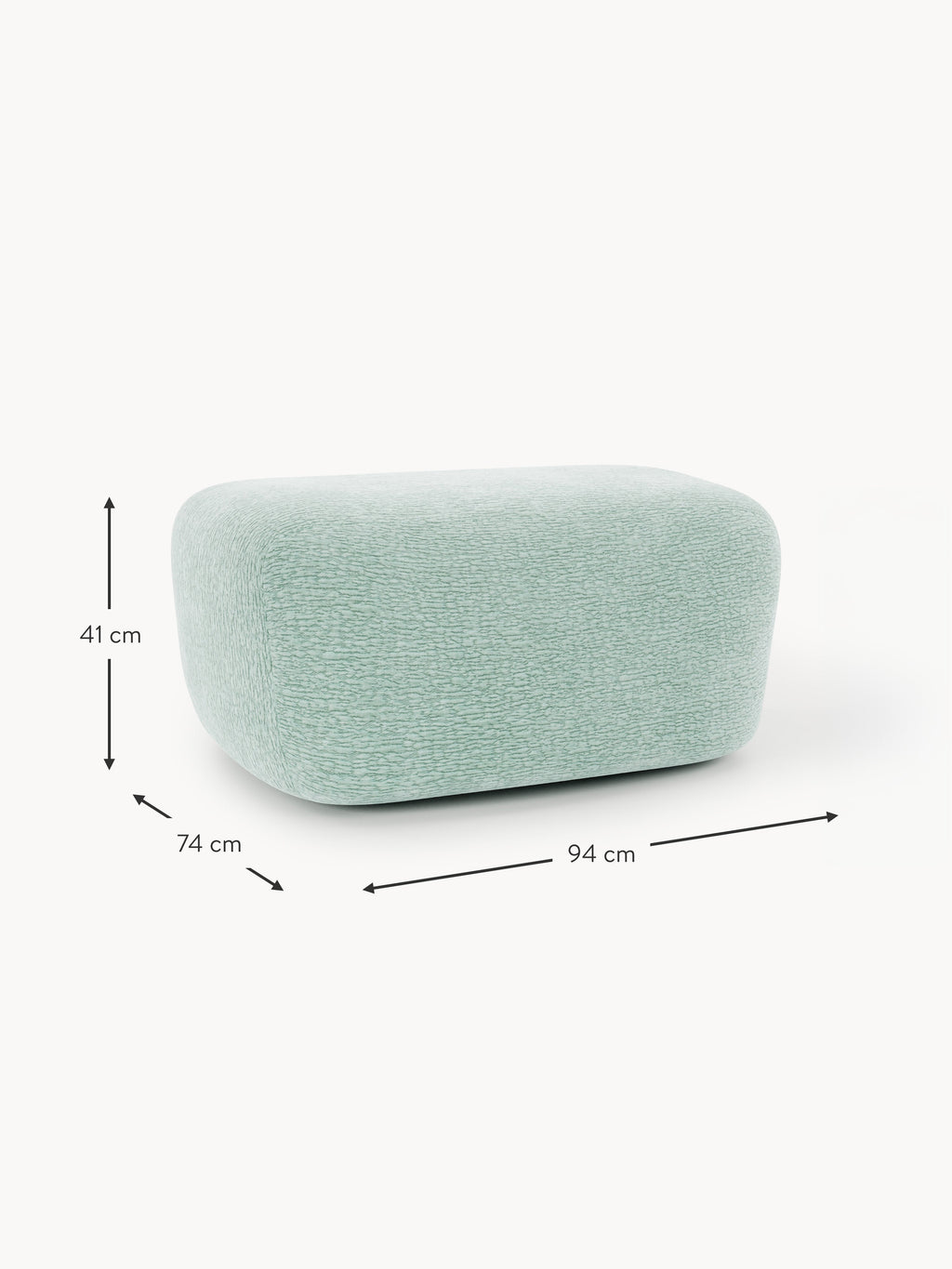 Großer Sofa-Hocker Wolke