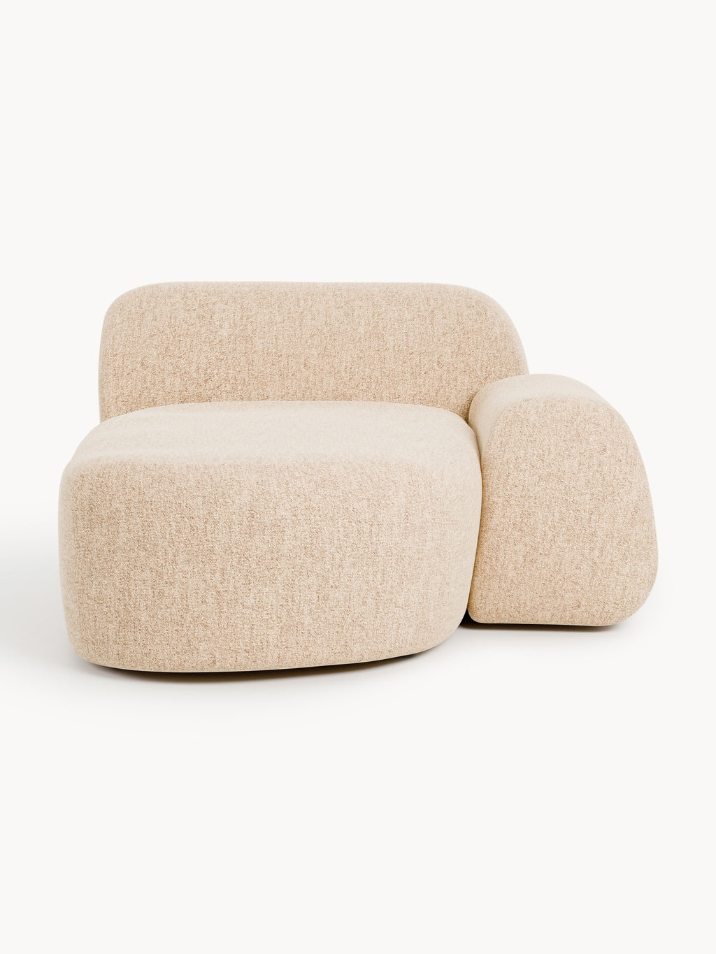 Galeriebild 1 - Bouclé-Chaise-Eckmodul Wolke