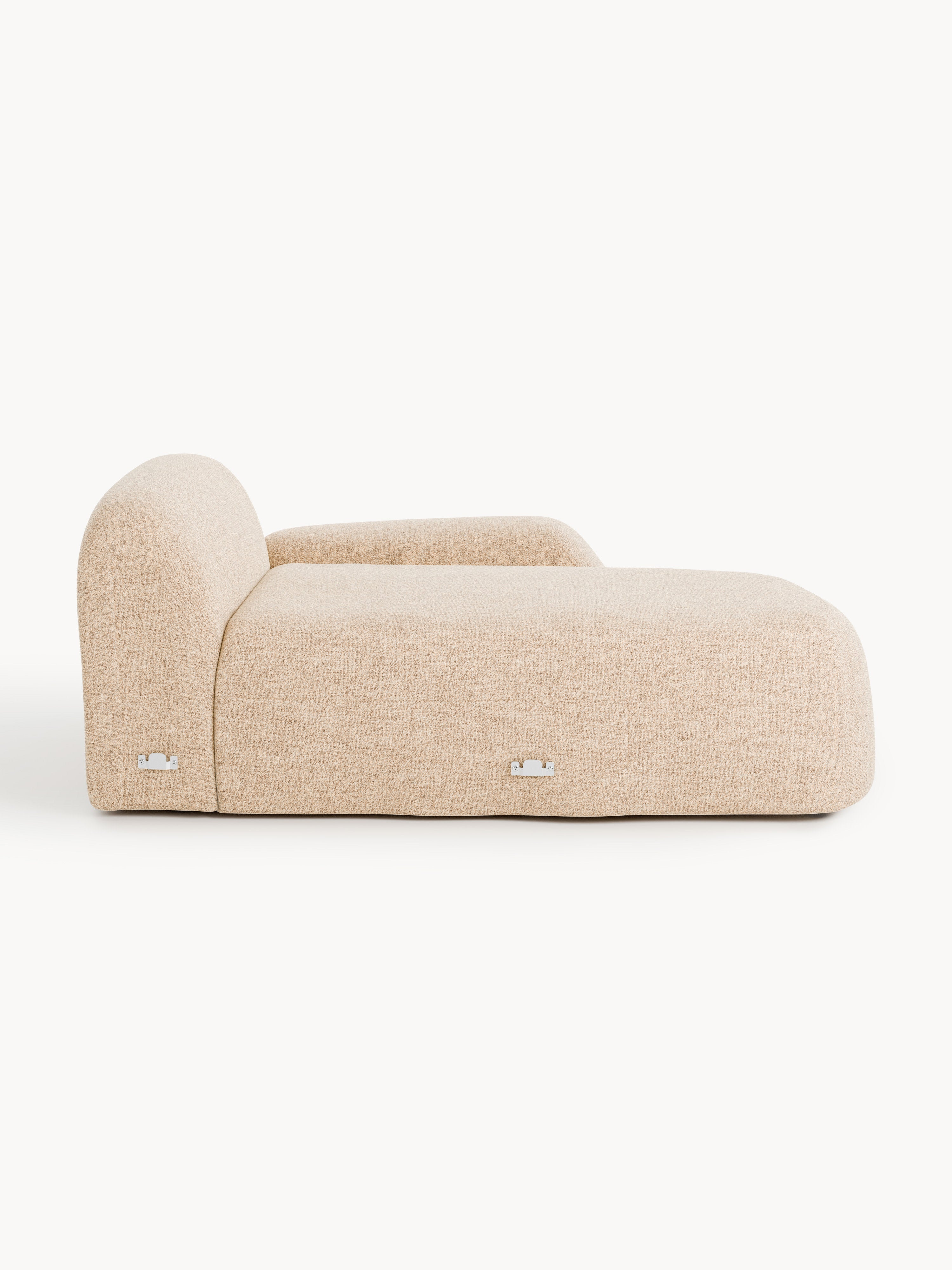 Bouclé-Chaise-Eckmodul Wolke