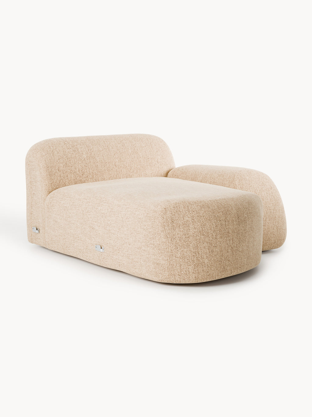 Bouclé-Chaise-Eckmodul Wolke