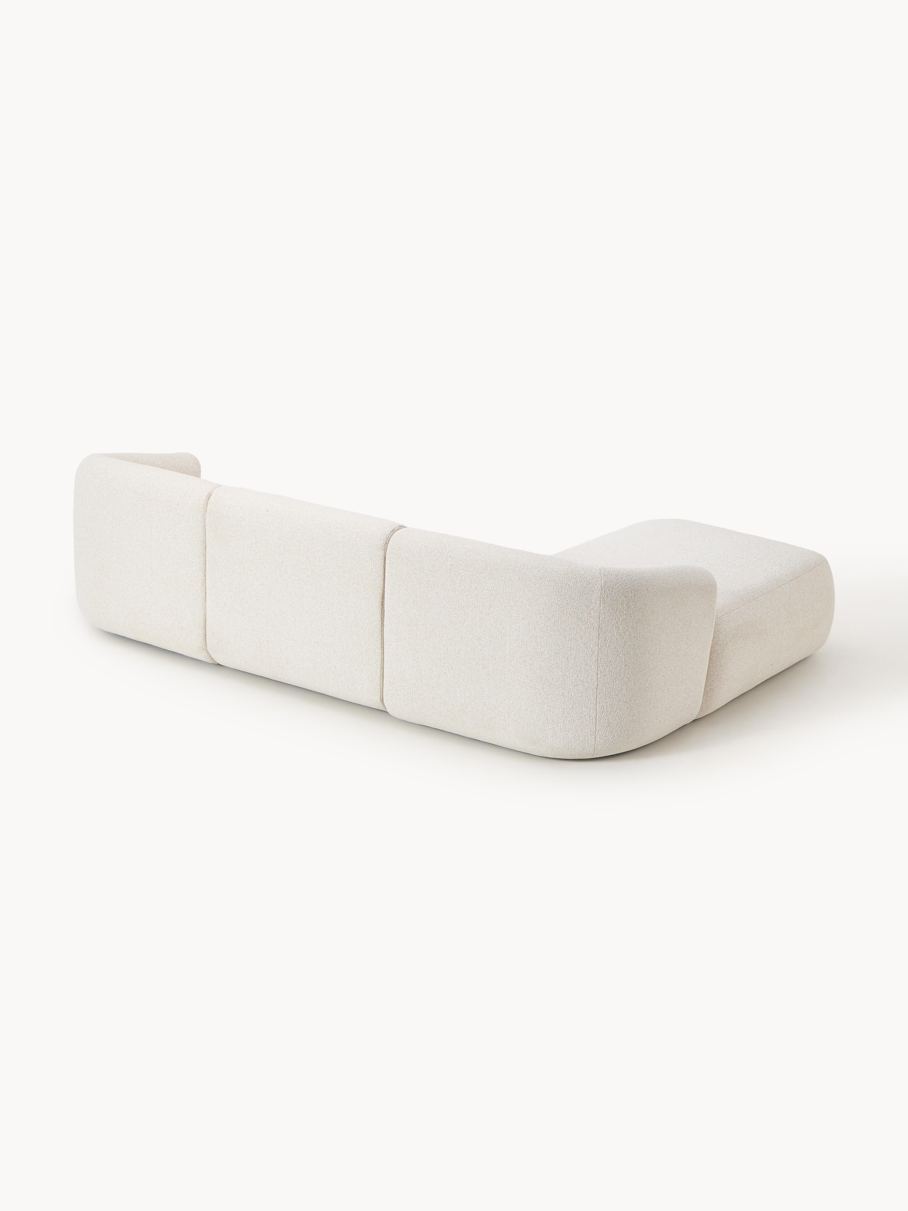 Modulares Bouclé-Ecksofa Sofia (3-Sitzer)