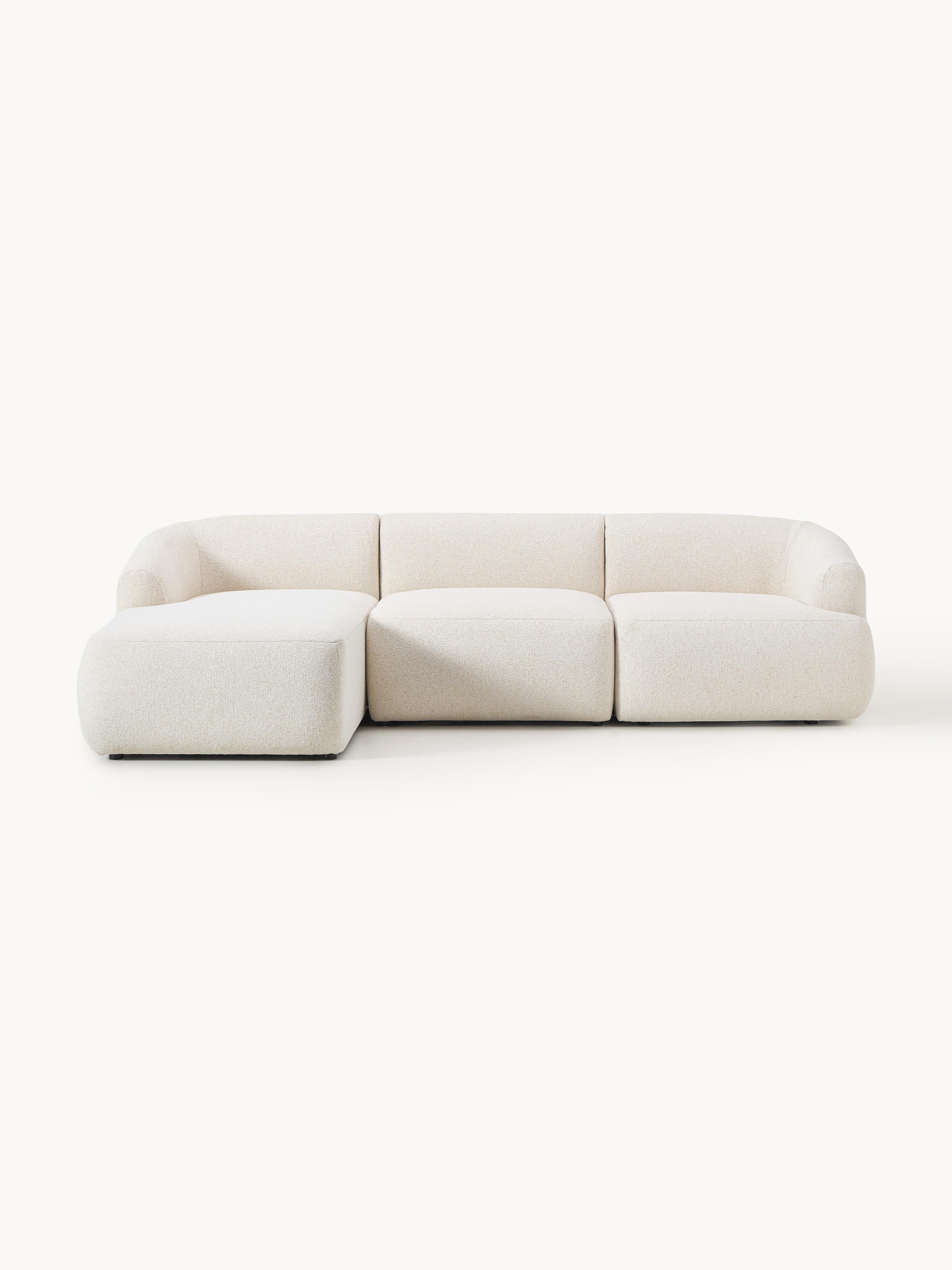 Galeriebild 1 - Modulares Bouclé-Ecksofa Sofia (3-Sitzer)
