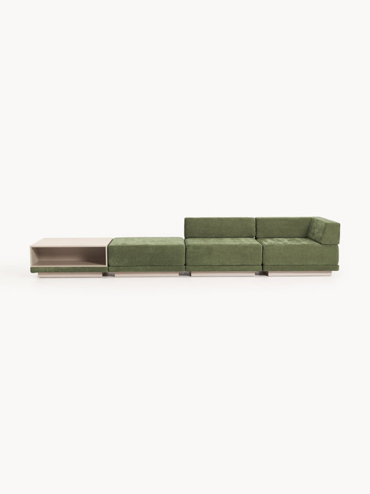 Galeriebild 1 - Modulares Sofa Colin (4-Sitzer) mit Couchtisch & Ottomane