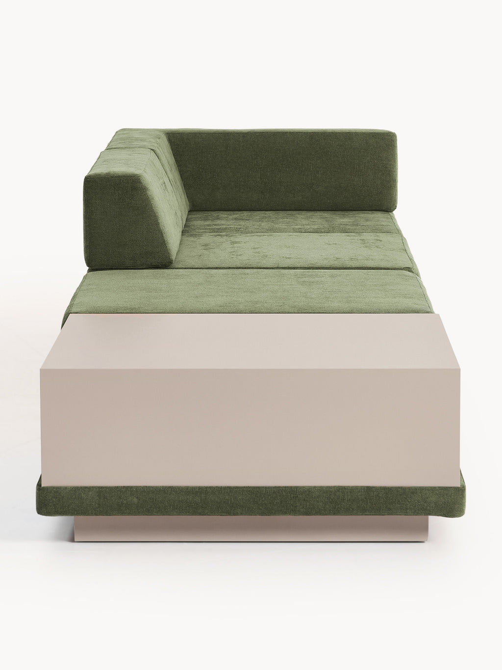 Modulares Sofa Colin (4-Sitzer) mit Couchtisch & Ottomane