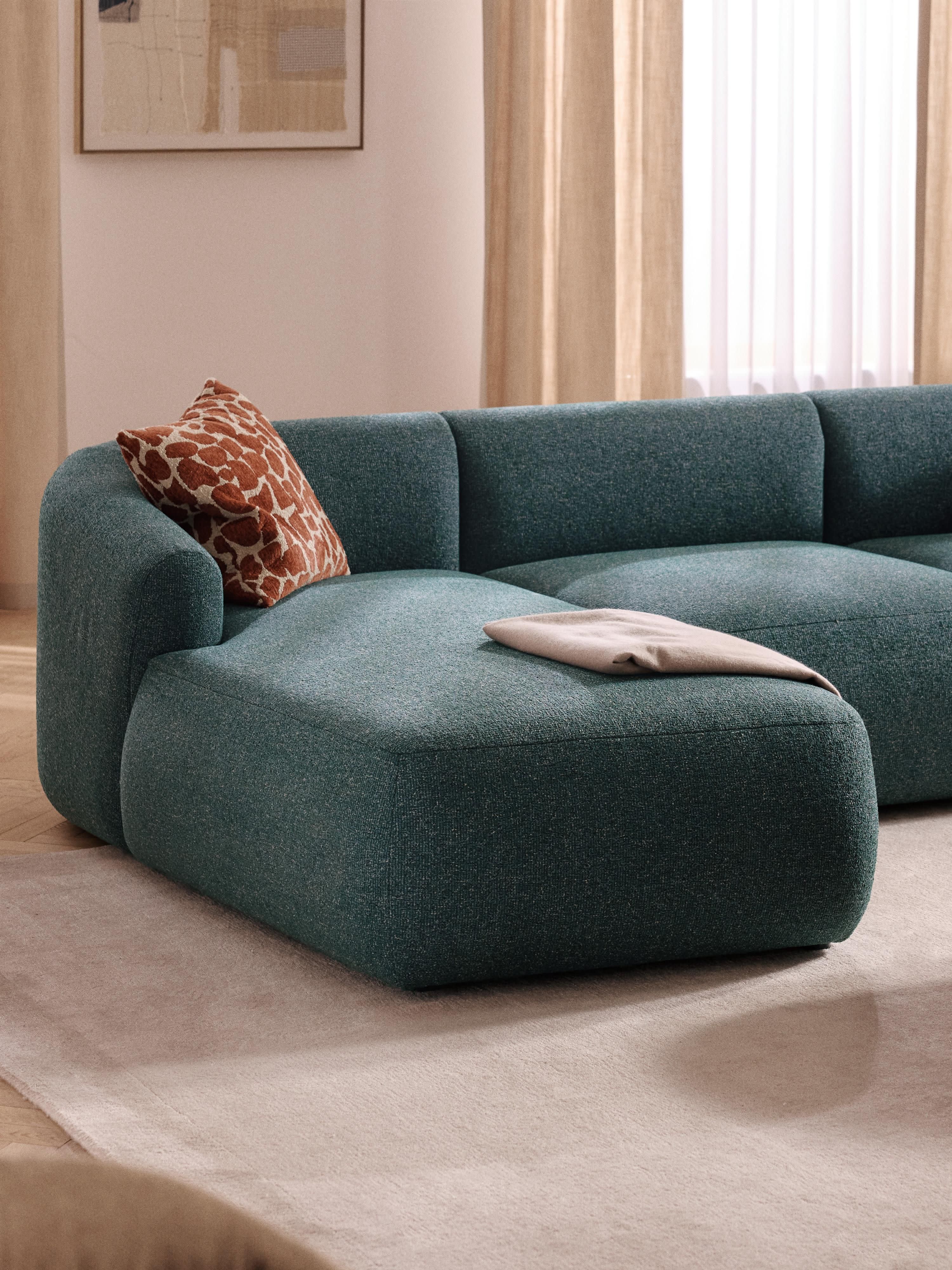 Bouclé-Chaise-Eckmodul Sofia