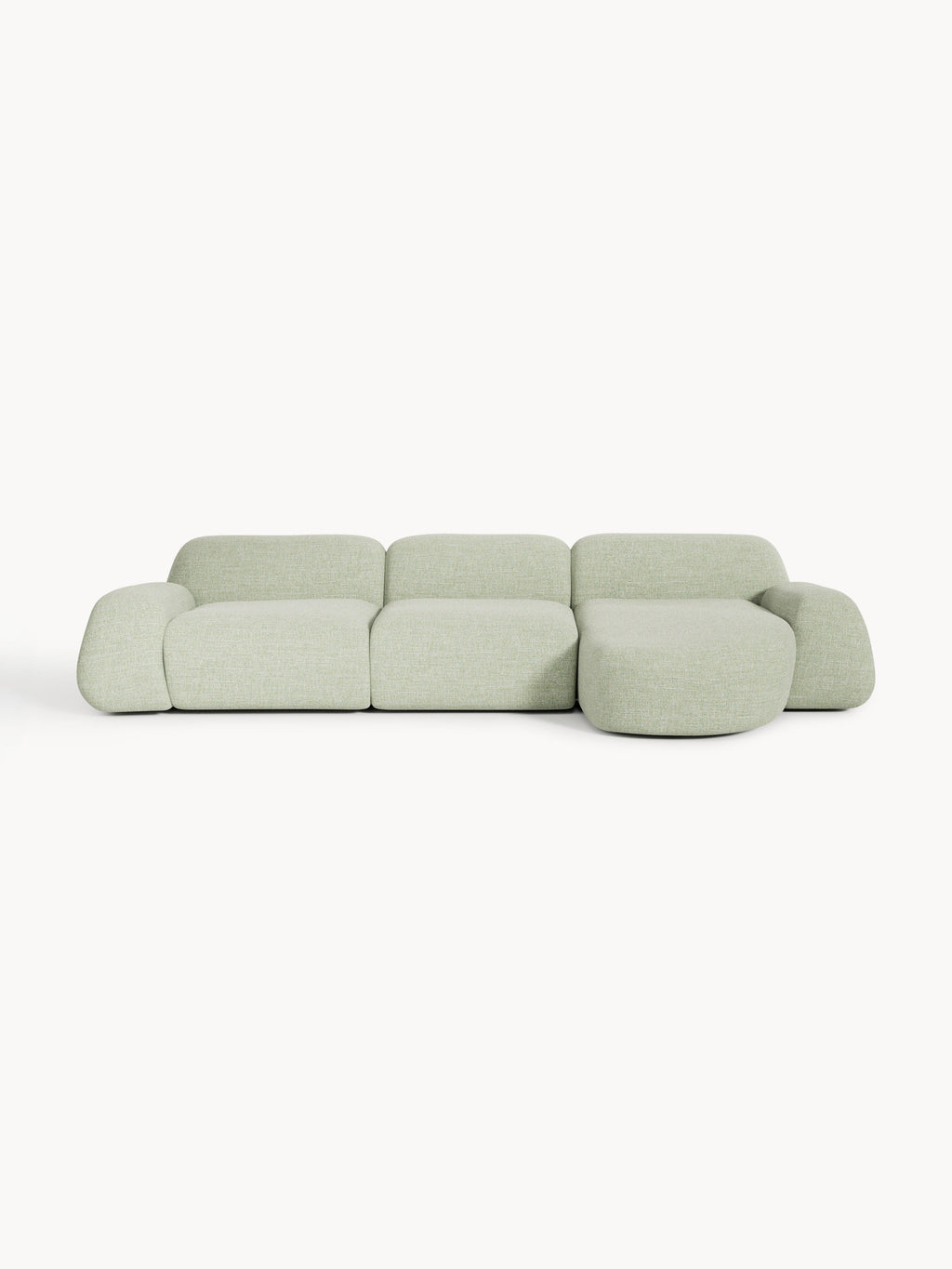 Galeriebild 1 - Modulares Bouclé-Ecksofa Wolke (4-Sitzer)