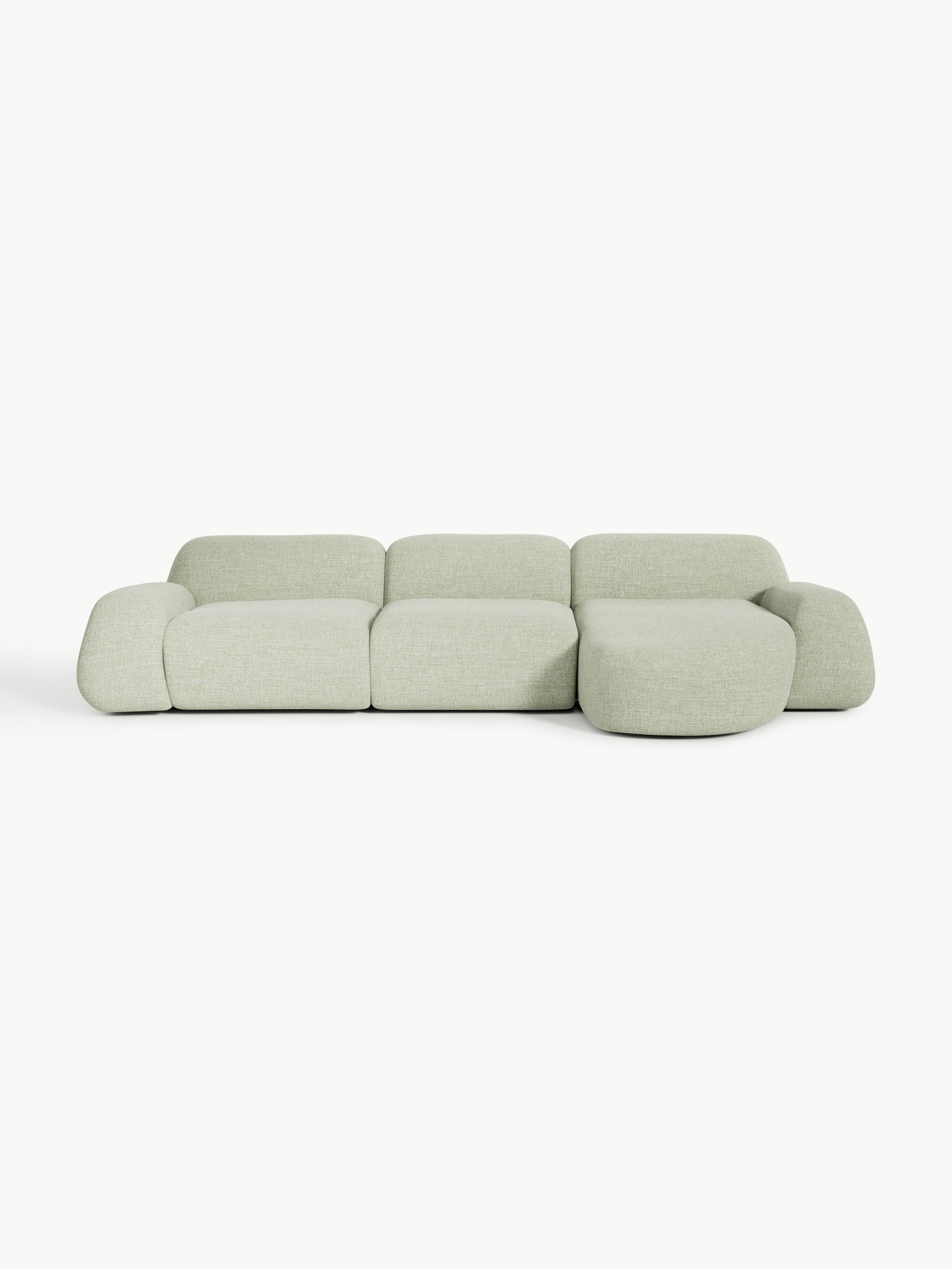 Galeriebild 1 - Modulares Bouclé-Ecksofa Wolke (4-Sitzer)