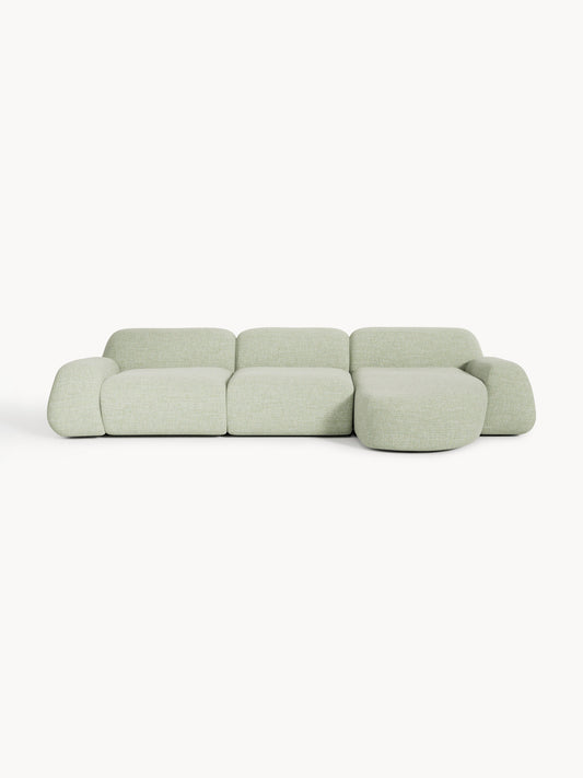 Galeriebild 1 - Modulares Bouclé-Ecksofa Wolke (4-Sitzer)