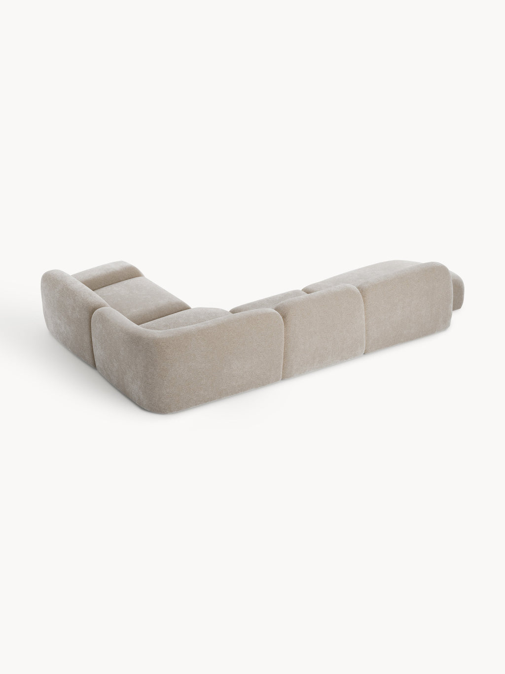 Modulares XL-Ecksofa Wolke mit Chaiselongue