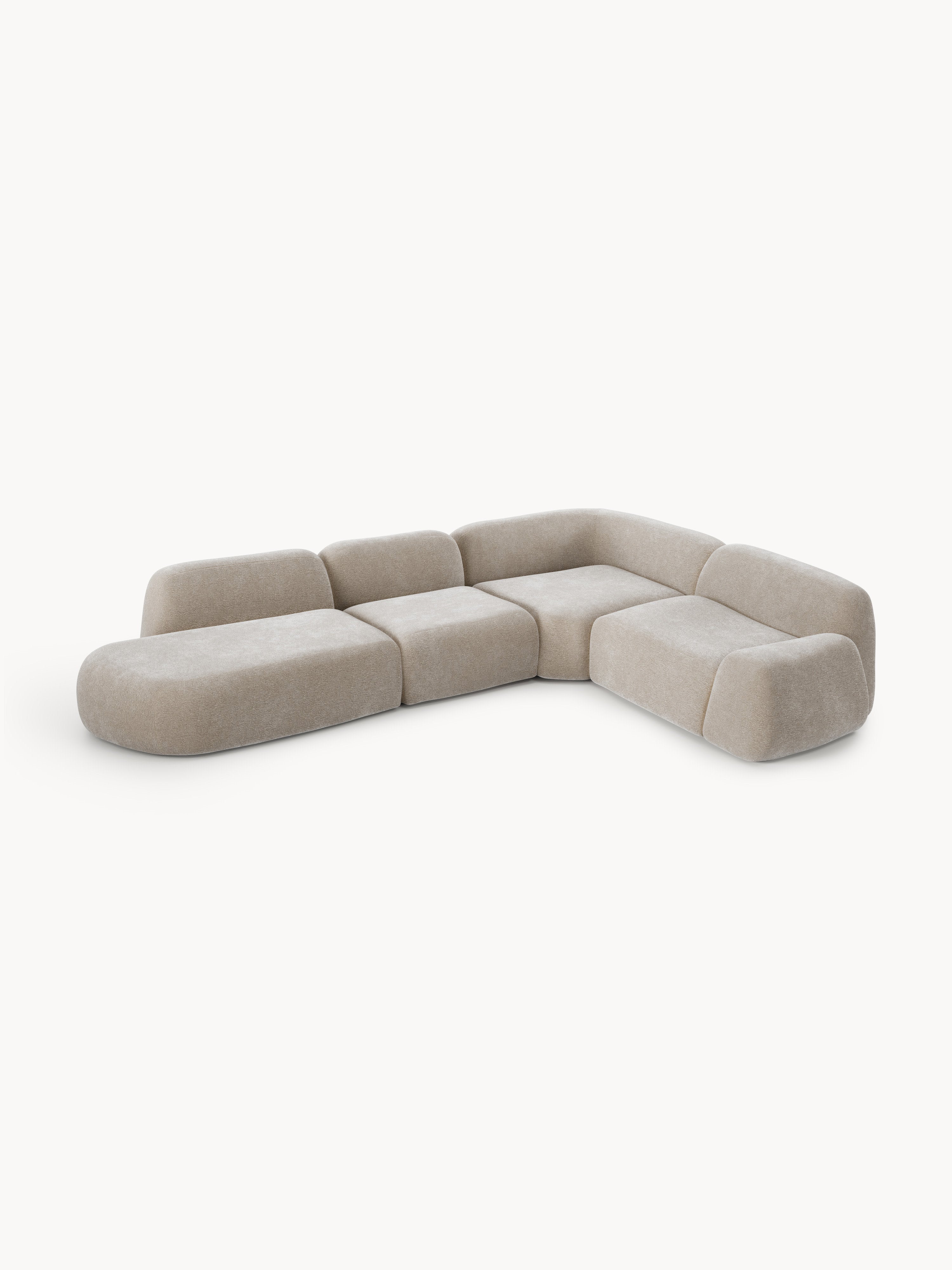 Modulares XL-Ecksofa Wolke mit Chaiselongue