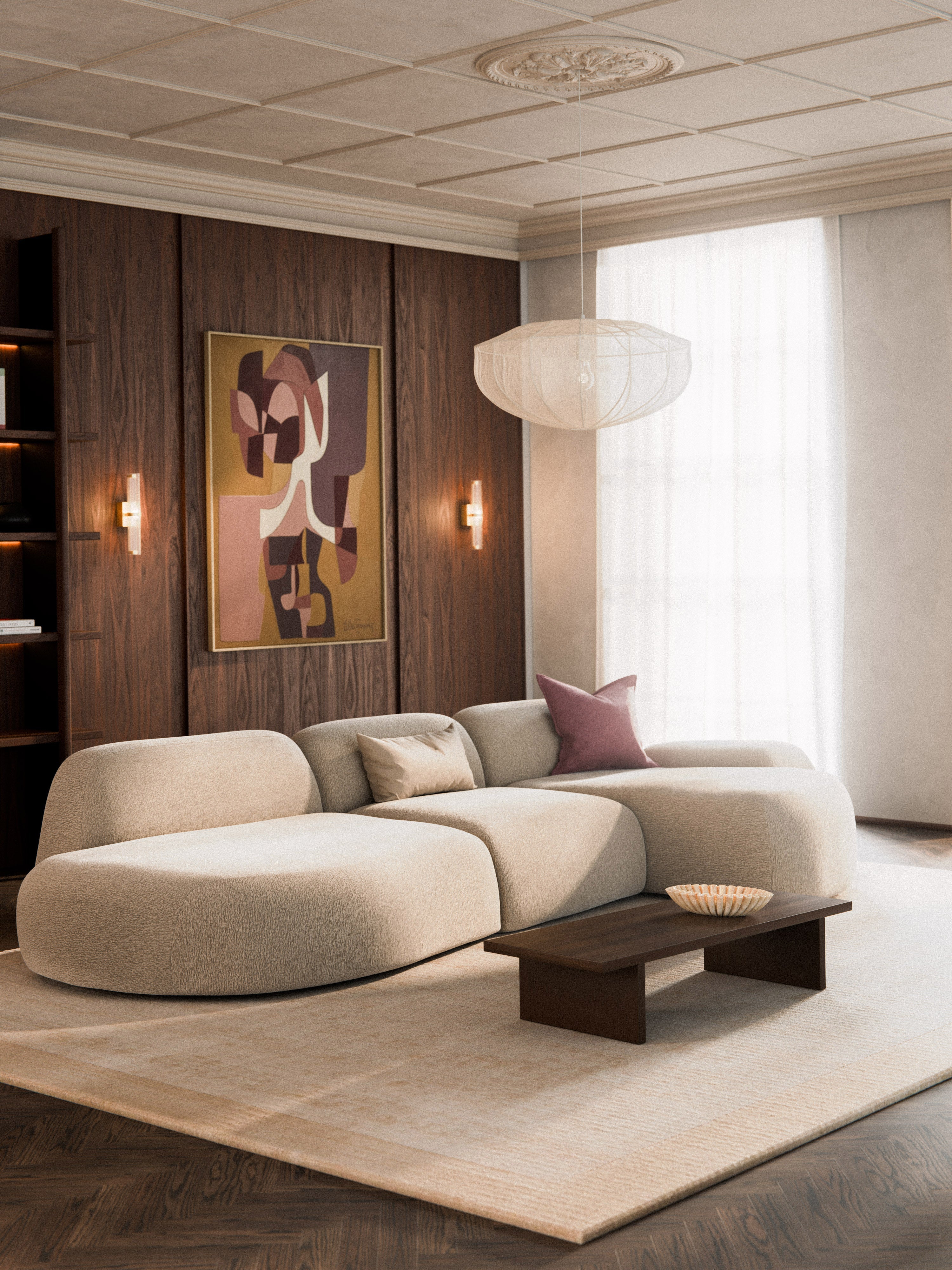Modulares Ecksofa Wolke (4-Sitzer) mit Chaiselongue