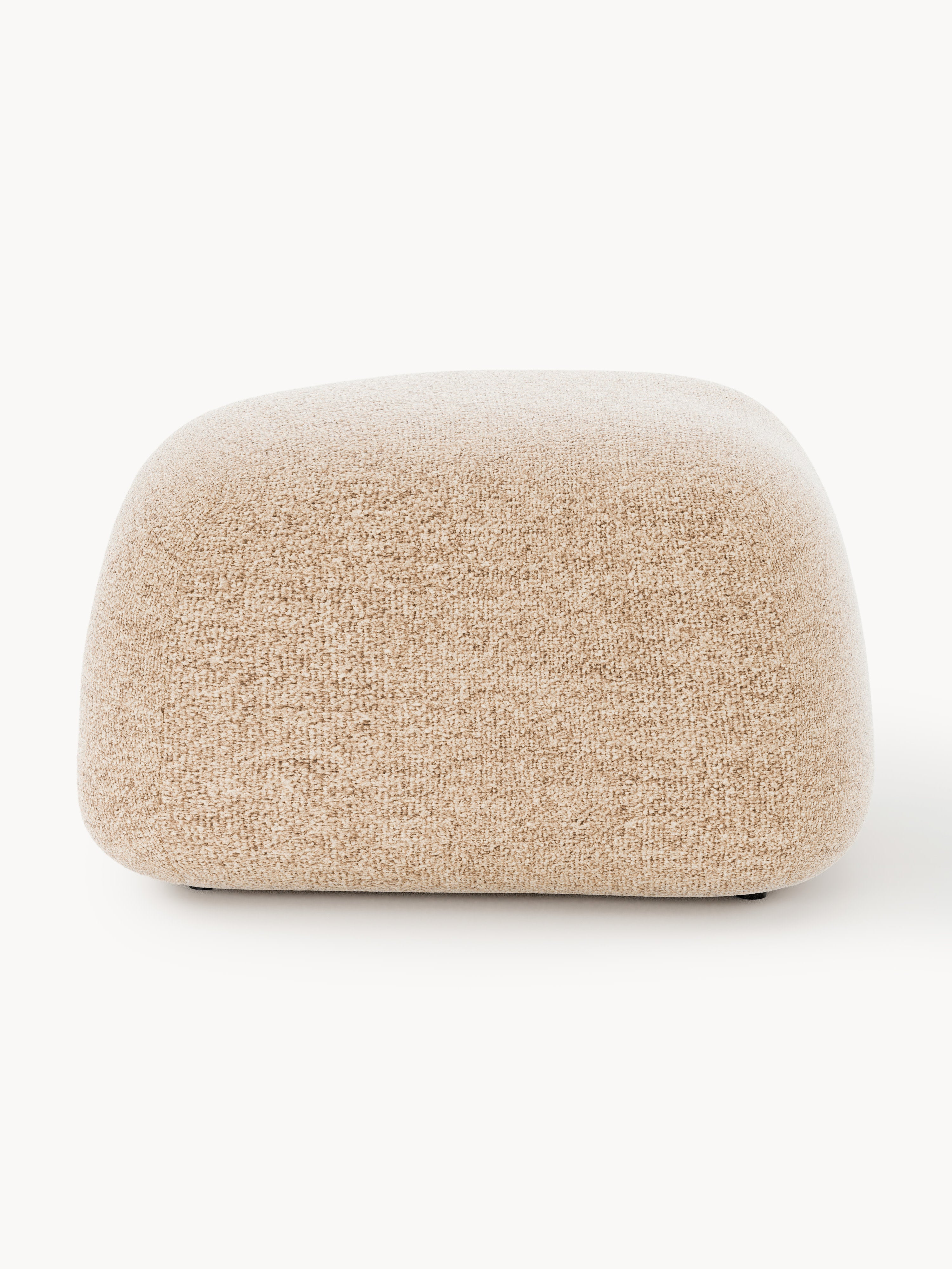 Ovaler Bouclé-Sofa-Hocker Wolke