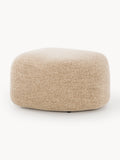 Galeriebild 1 - Ovaler Bouclé-Sofa-Hocker Wolke