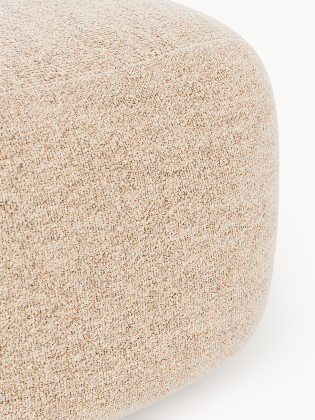 Ovaler Bouclé-Sofa-Hocker Wolke